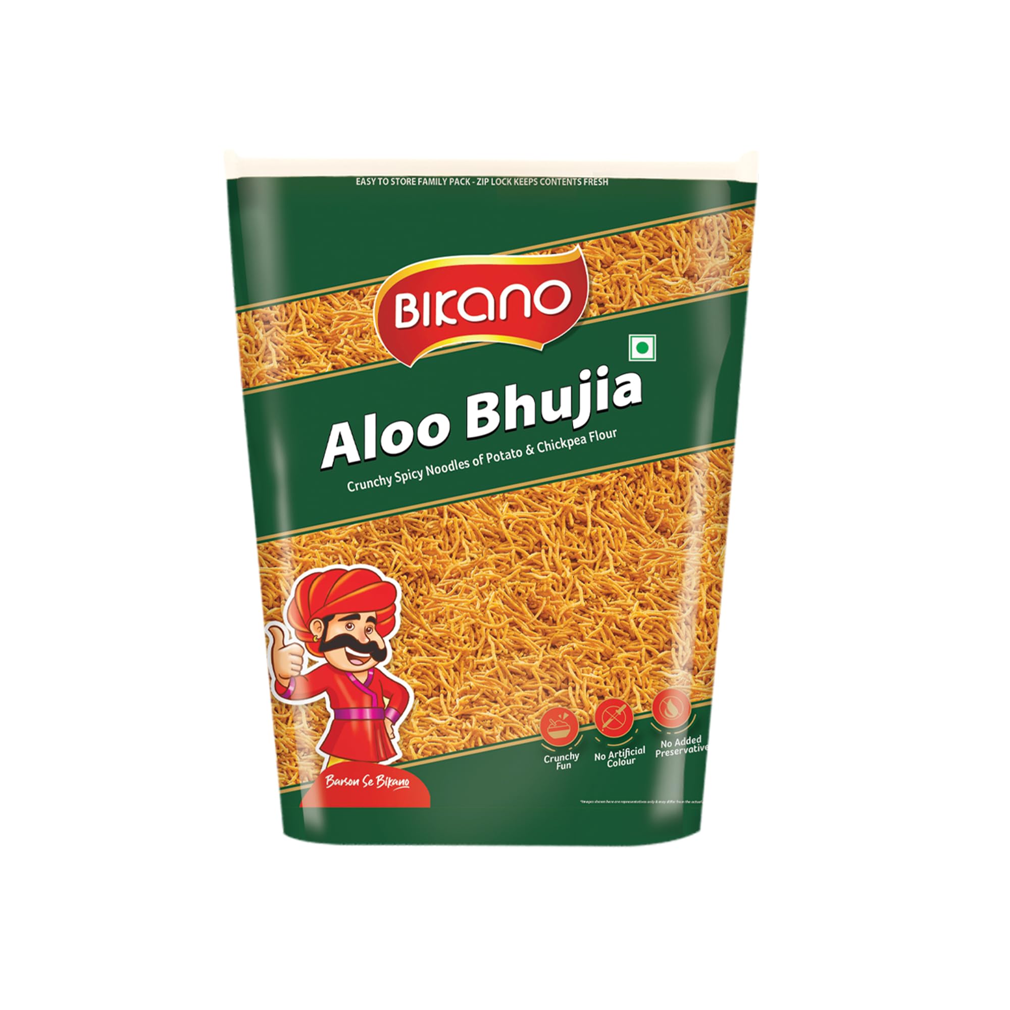 Bikano Aloo Bhujia | Crunchy Texture | 1kg pack | All time favourite Indian Namkeen