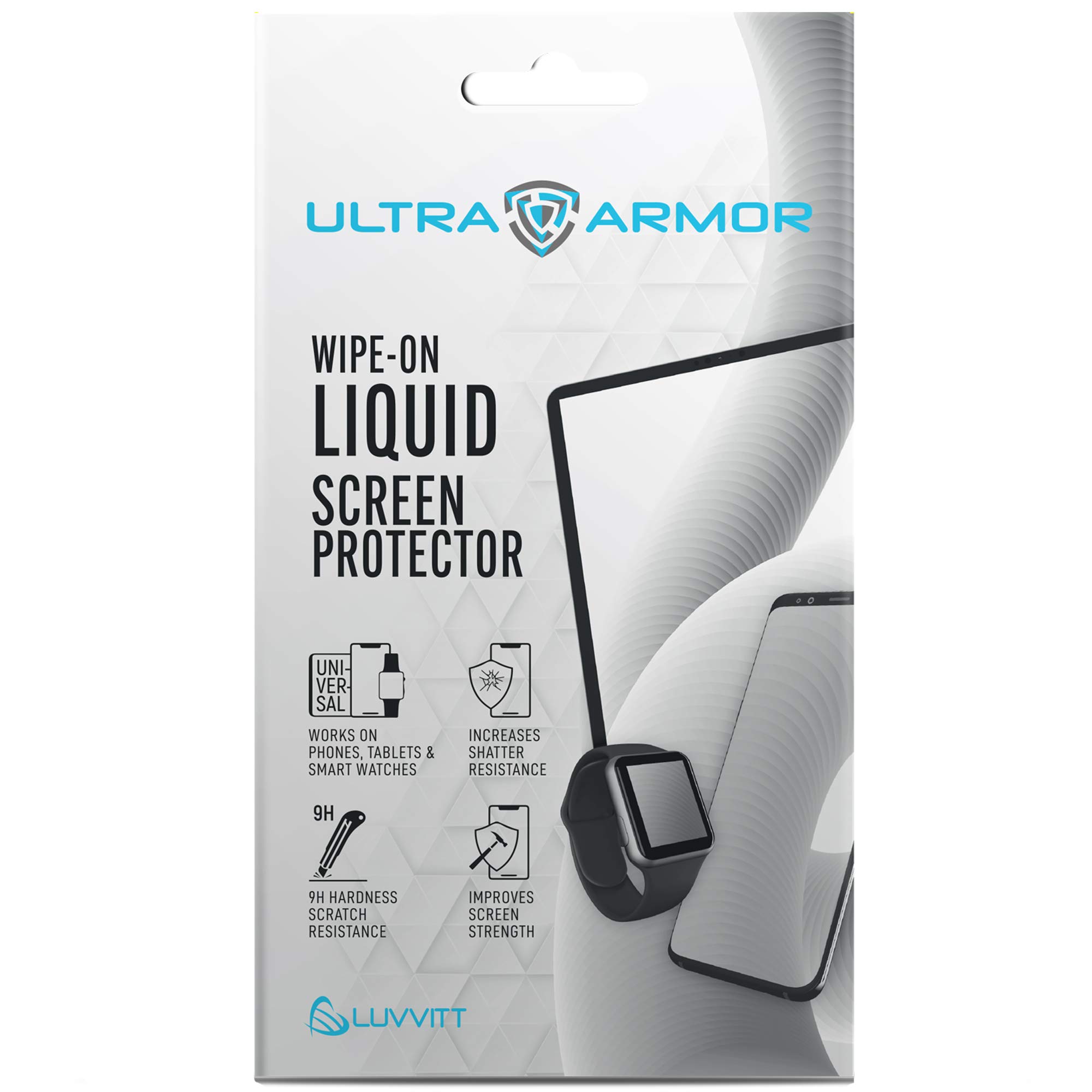 Liquid Glass Screen Protector for All Smartphones Tablets and Watches Wipe On Nano Protection - Universal