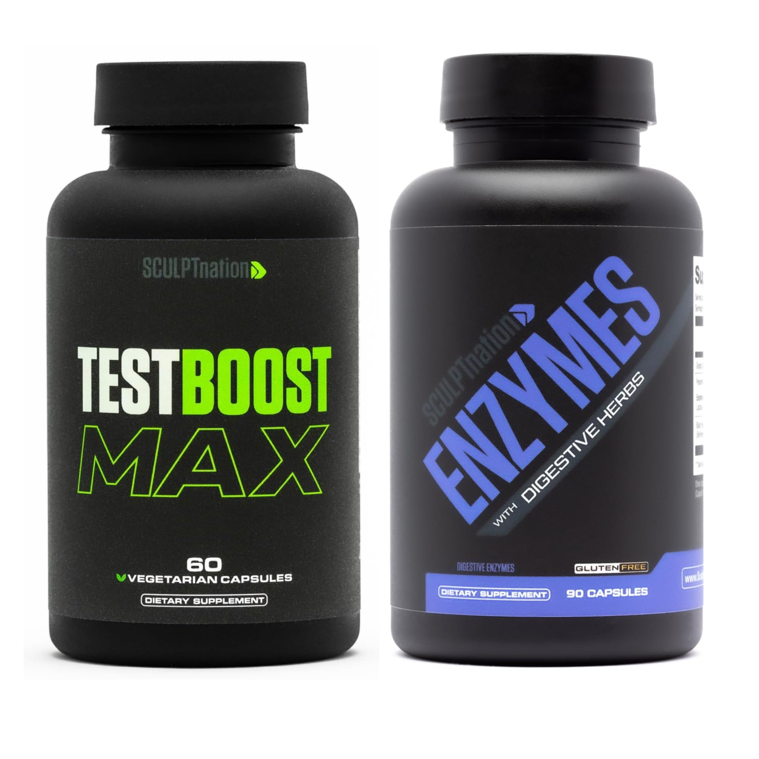 Sculpt NationSculpt Nation by V Shred Test Boost Max and Digestive Enzymes Bundle