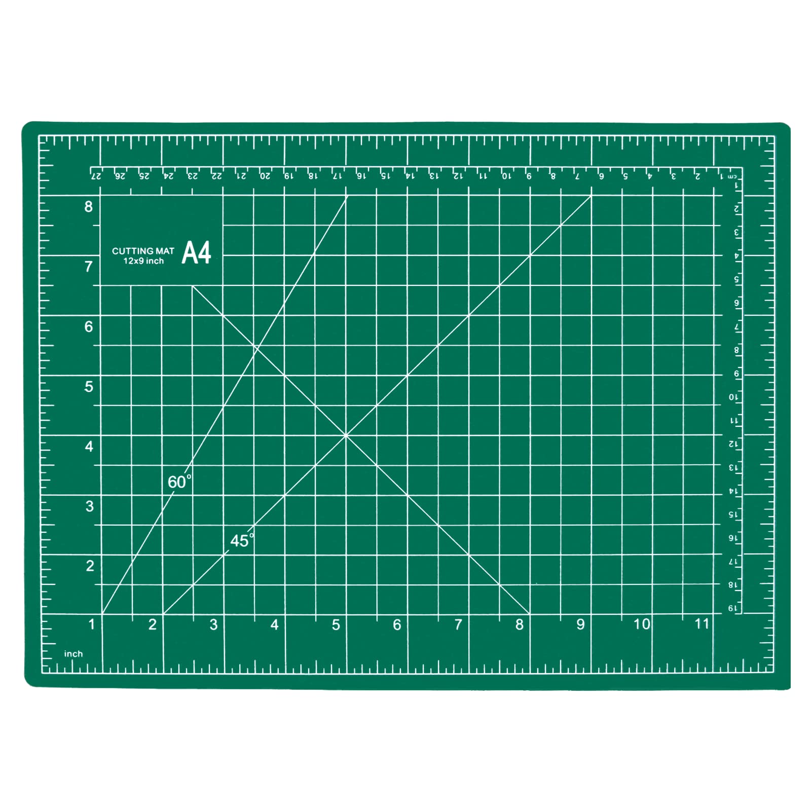 9" x 12" Self Healing PVC Cutting Mat, Double Sided Gridded Rotary Cutting Board, Sturdy Rotary Cutting Mat, 5-Ply Craft Cutting Board, Ideal for Crafters, Quilters, and Hobbyist