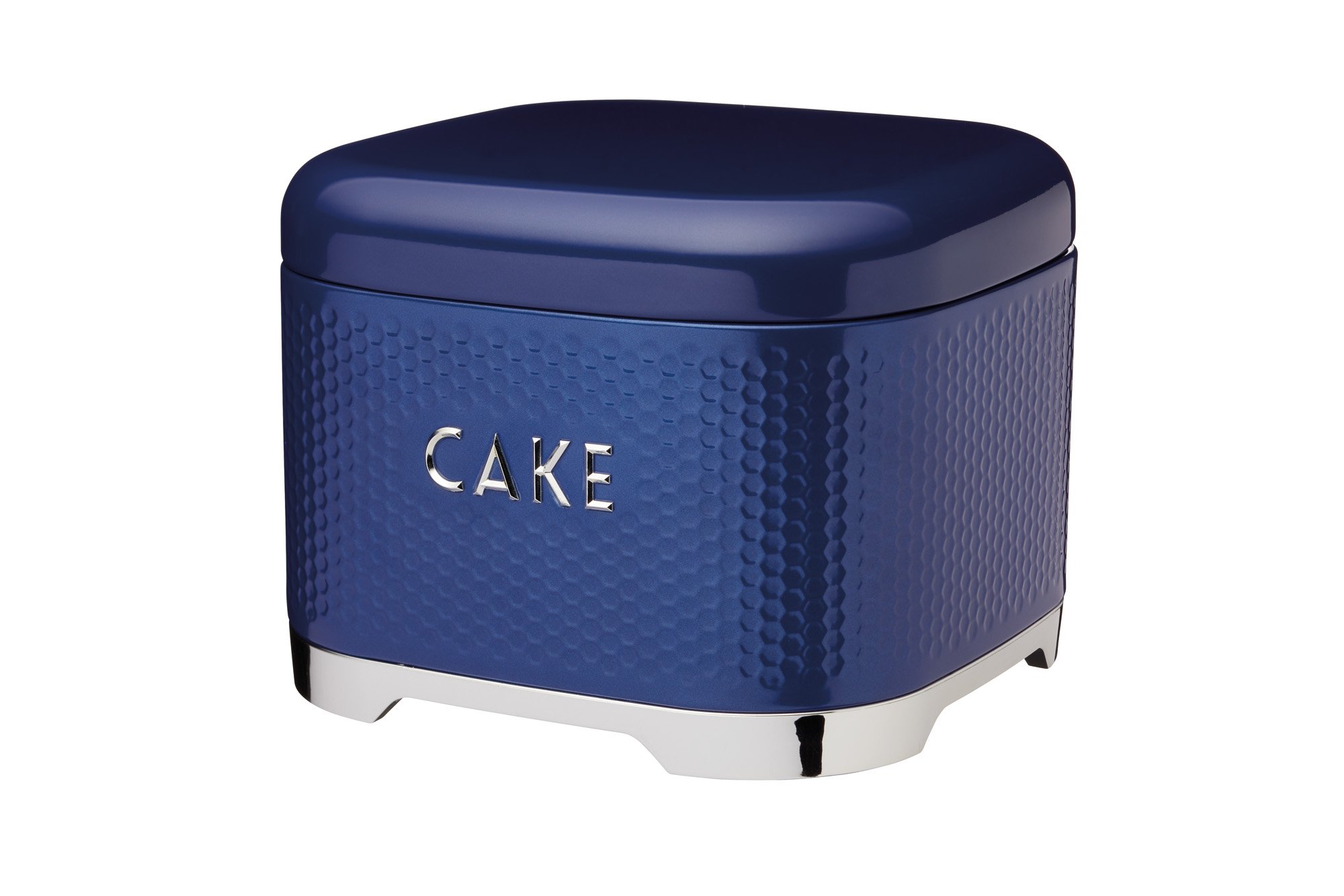 Lovello Midnight Navy Cake Tin, 26x26x19cm, Gift Tagged