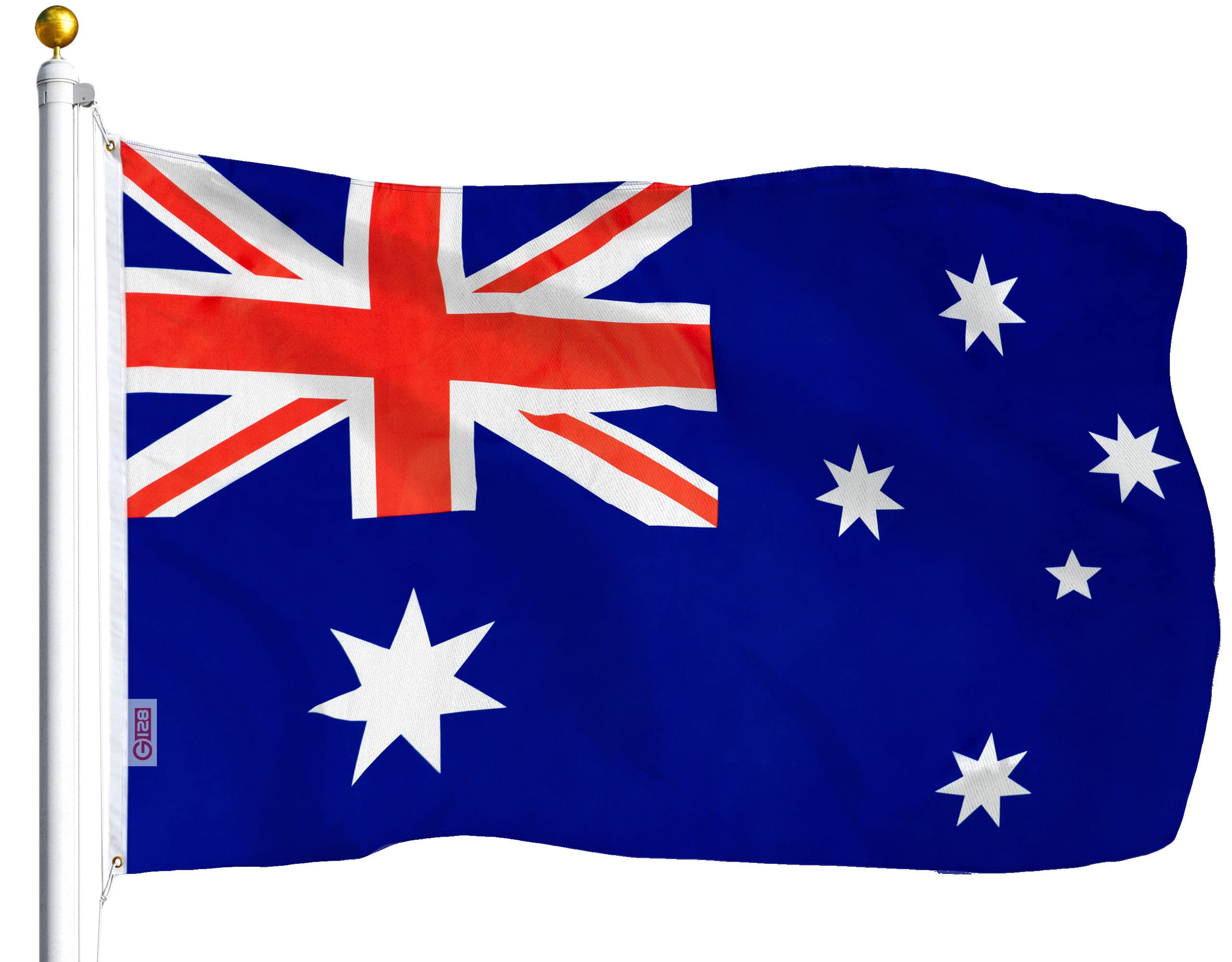 G128 Australia Australian Flag | 3x5 Ft | LiteWeave Series Printed 100D Polyester | Country Flag, Vibrant Colors, Brass Grommets