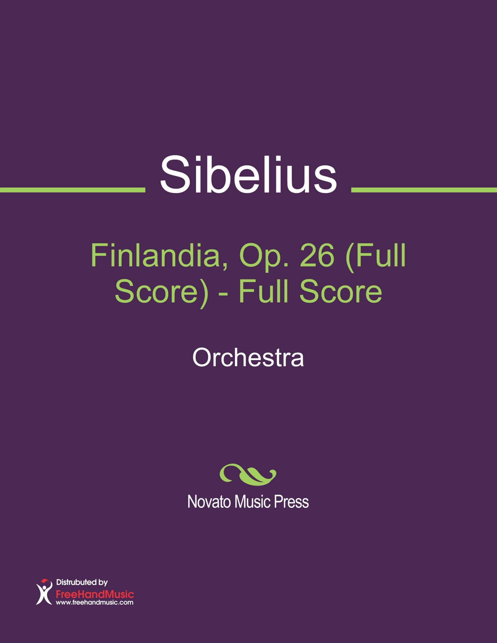 Finlandia, Op. 26 (Full Score) - Full Score Sheet Music (Orchestra)