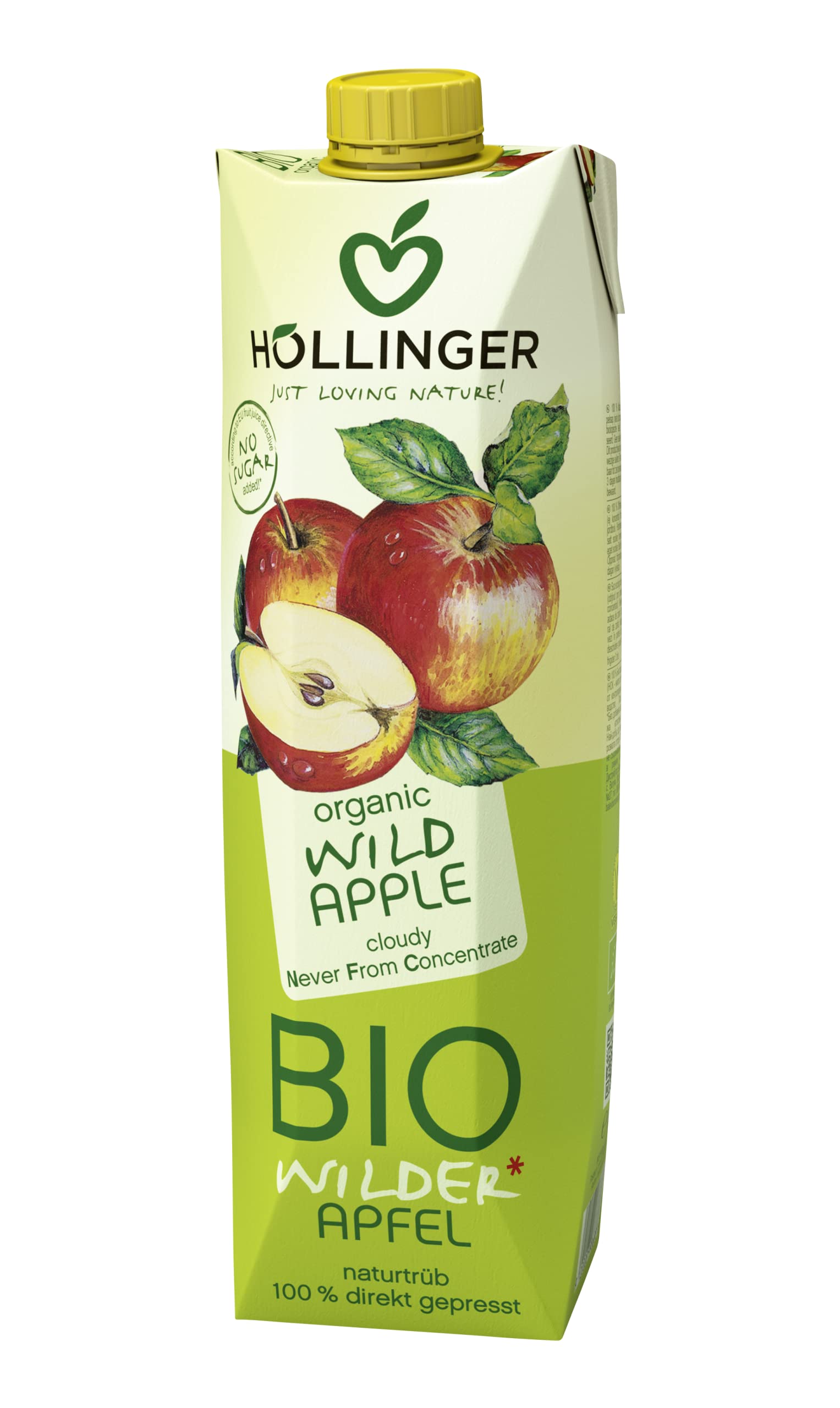 Hollinger Organic Direct Pressed Apple Juice 1 Liter