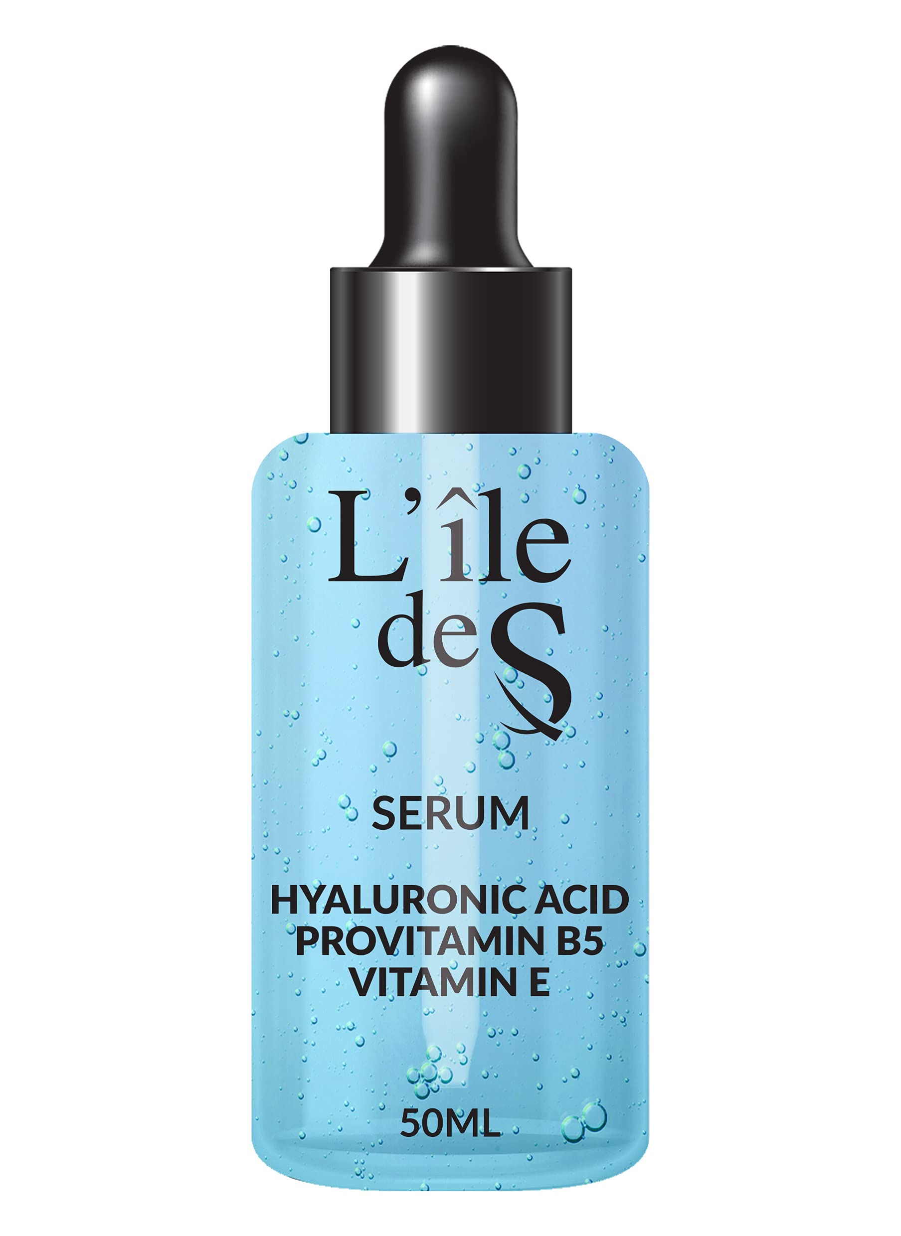 L'ile de S Hyaluronic Acid Serum with Provitamin B5 and Vitamin E,50ml