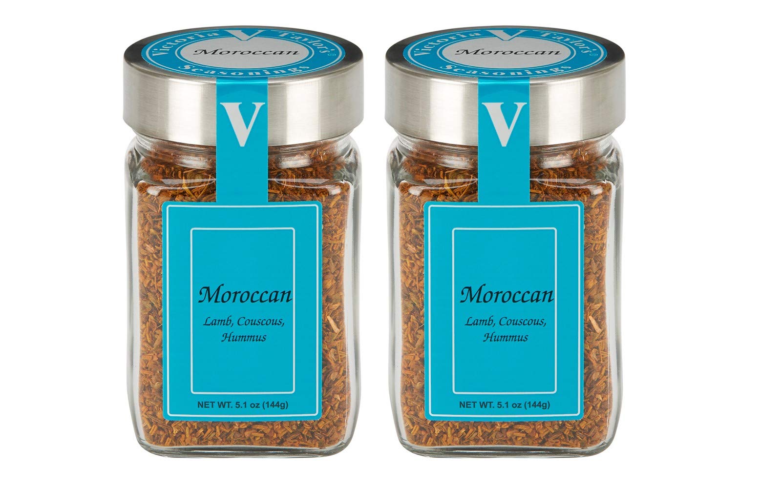 Moroccan- Two 5.1 oz. Jars - Blend of cumin, garlic, and other spices.