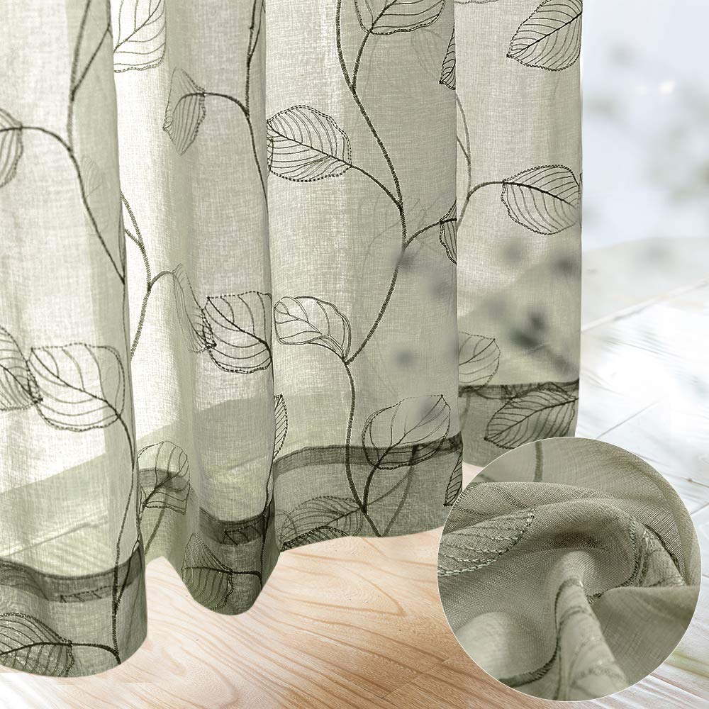 Sage green bedroom curtains