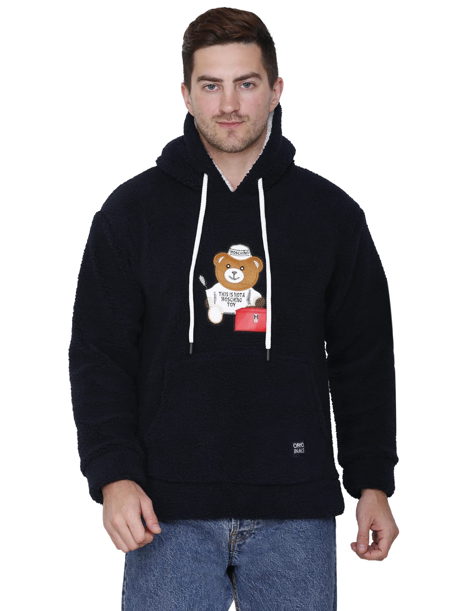 MatelcoMen's Wool Hooded Neck Sweatshirt