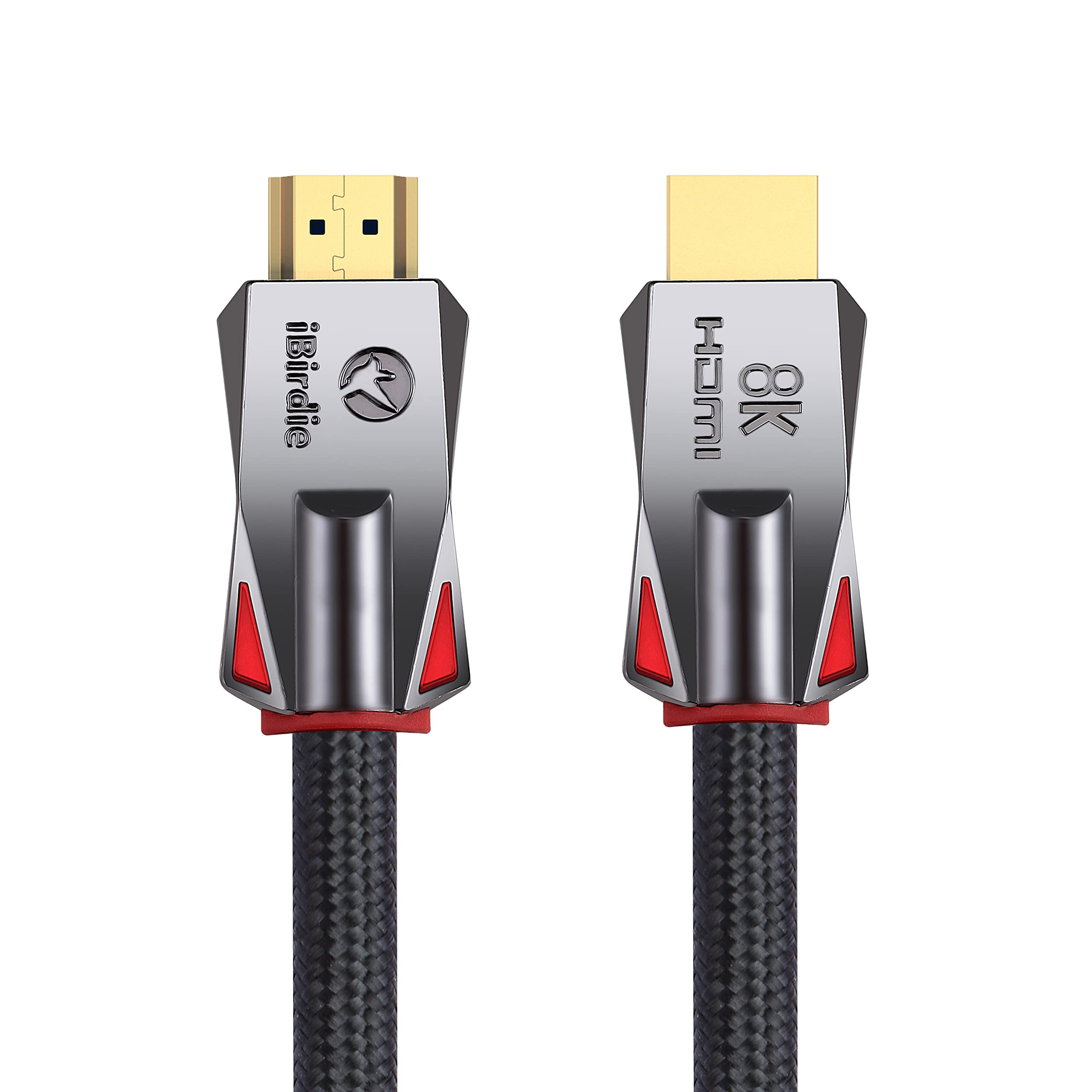 iBirdie 8K HDMI 2.1 Cable 3 Feet 8K60hz 4K 120hz 144hz HDCP 2.3 2.2 eARC ARC 48Gbps Ultra High Speed Compatible with Dolby Vision Atmos PS5 PS4, Xbox One Series X, Sony LG Samsung