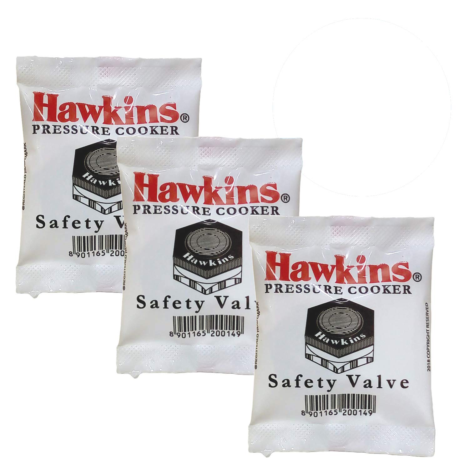 Hawkins B1010 3 Piece Pressure Cooker Safety Valve - B1010-3pcSet