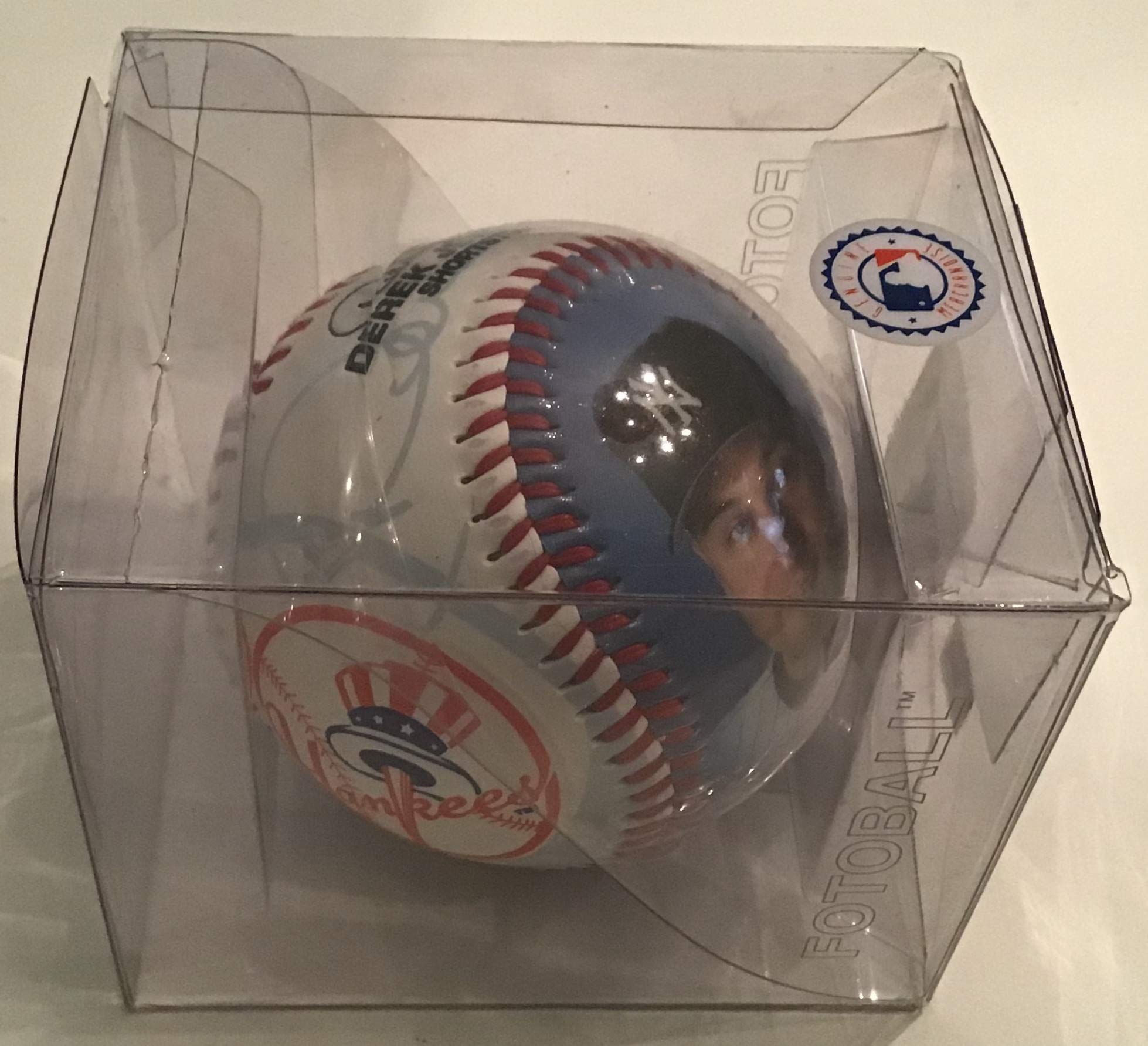 VERY RARE PLAYERS CHOICE MLB PLAYERS CHOICE DEREK JETER FOTOBALL BASEBALL BLUE