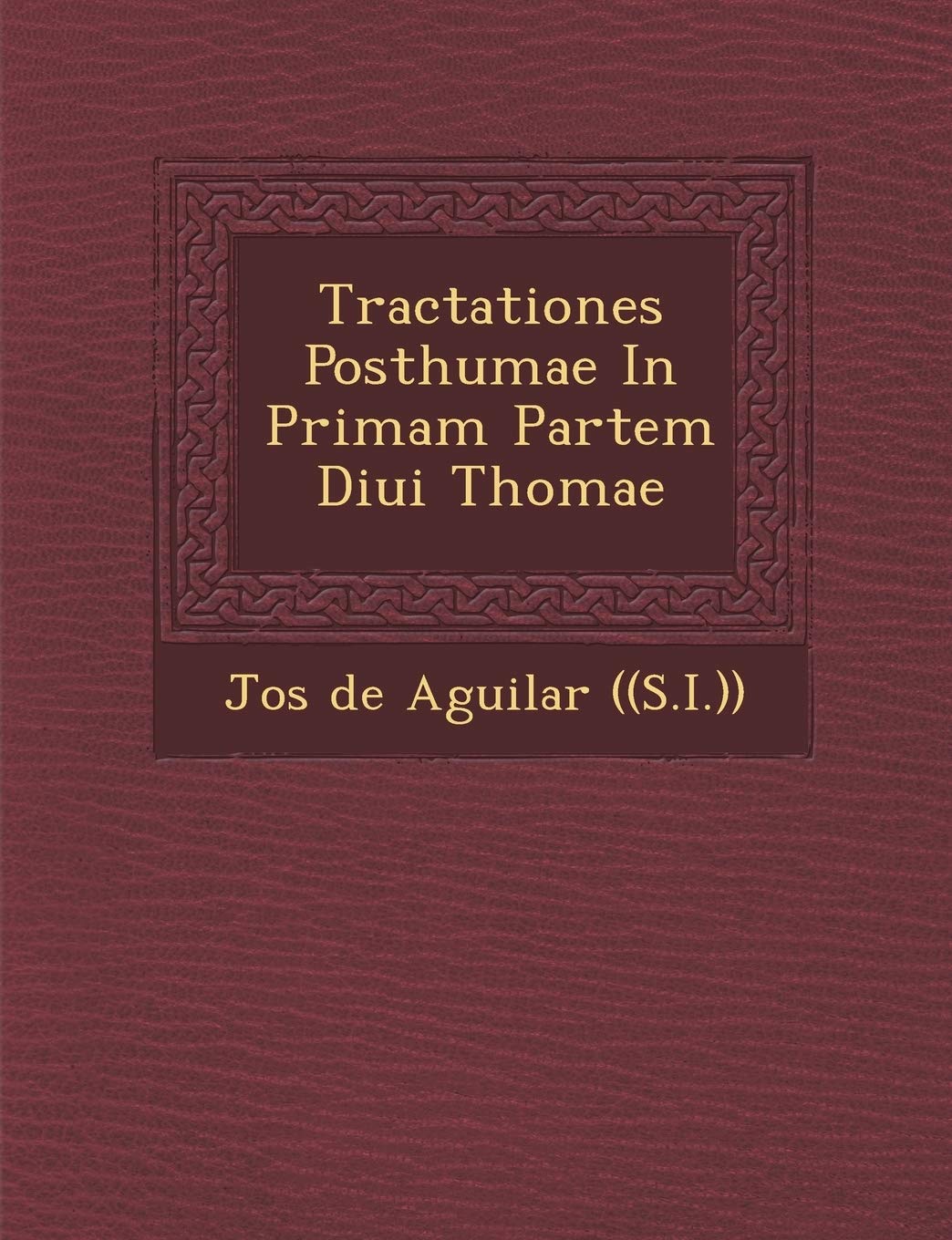 Tractationes Posthumae in Primam Partem Diui Thomae