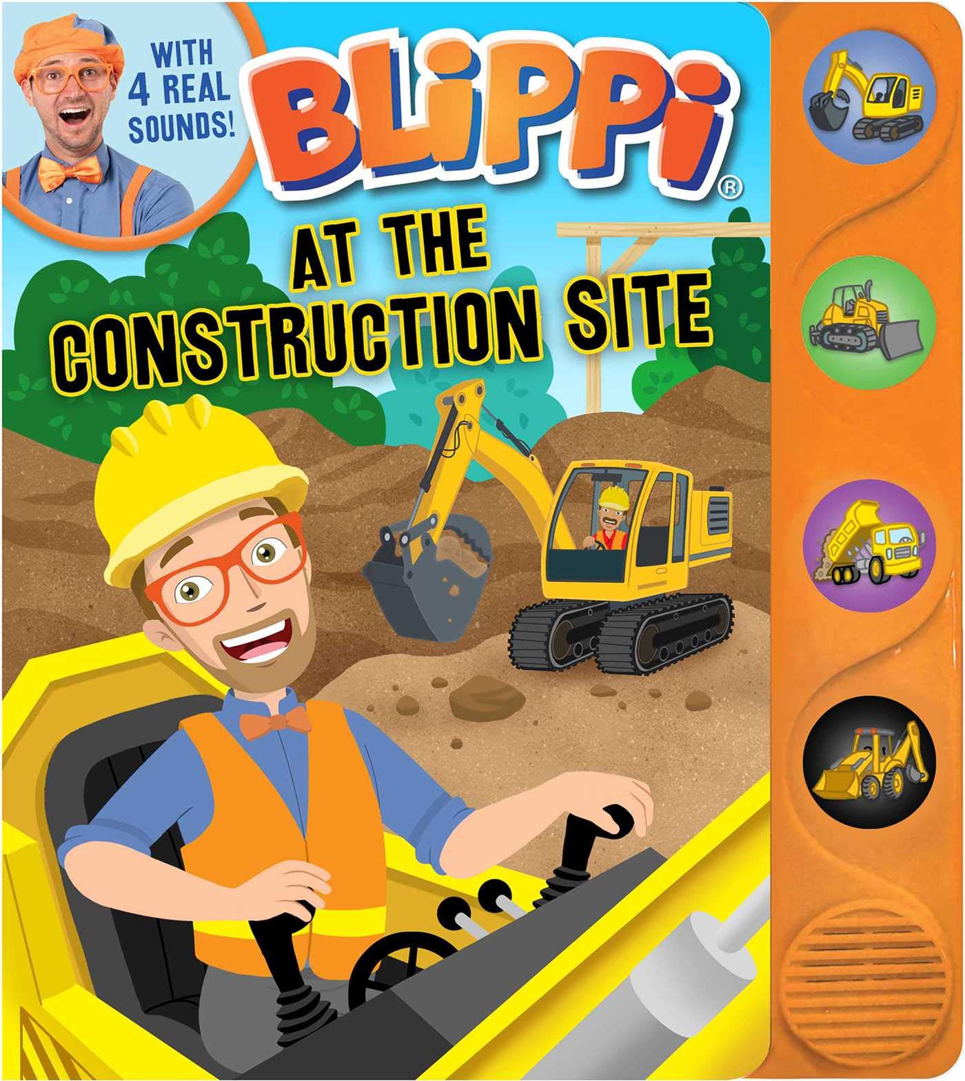 Blippi: At the Construction Site Board book – Sound Book, 7 July 2020