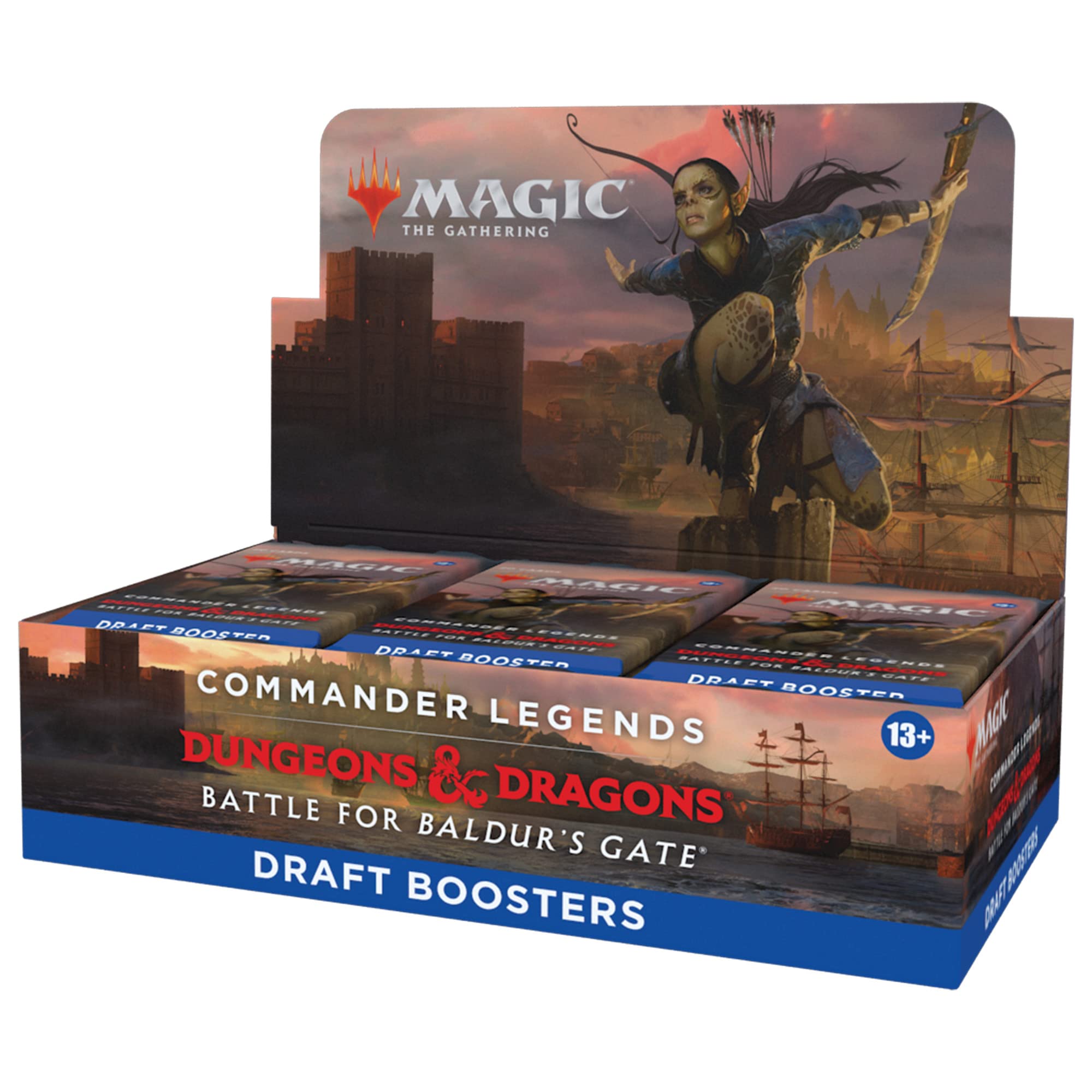 Magic The Gathering Commander Legends: Battle for Baldur’s Gate Draft Booster Box, 24 Boosters, Multicolor, D10230001