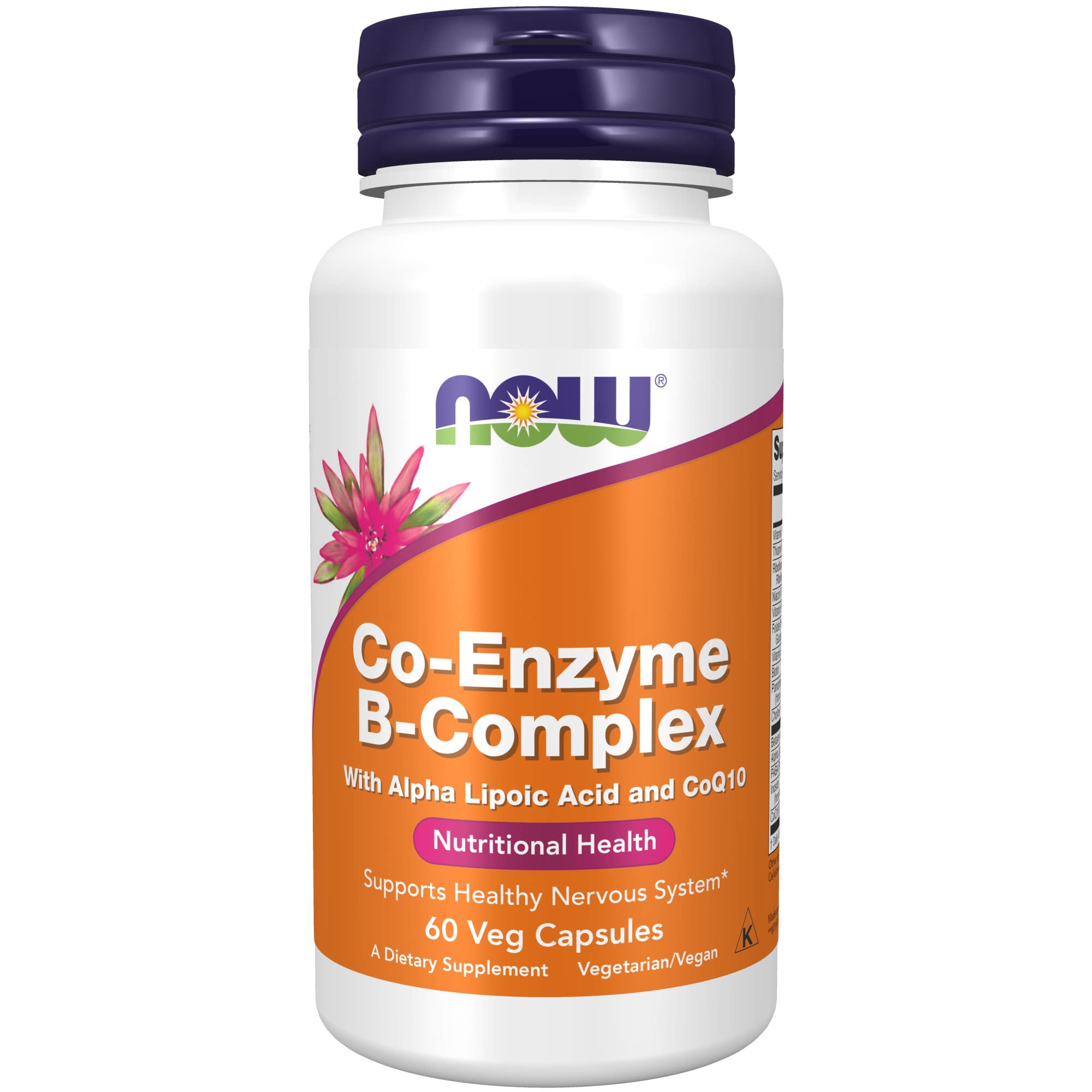 Now Foods - Co-Enzyme B-Complex 500 Mg. 60 Vegetarian Capsules