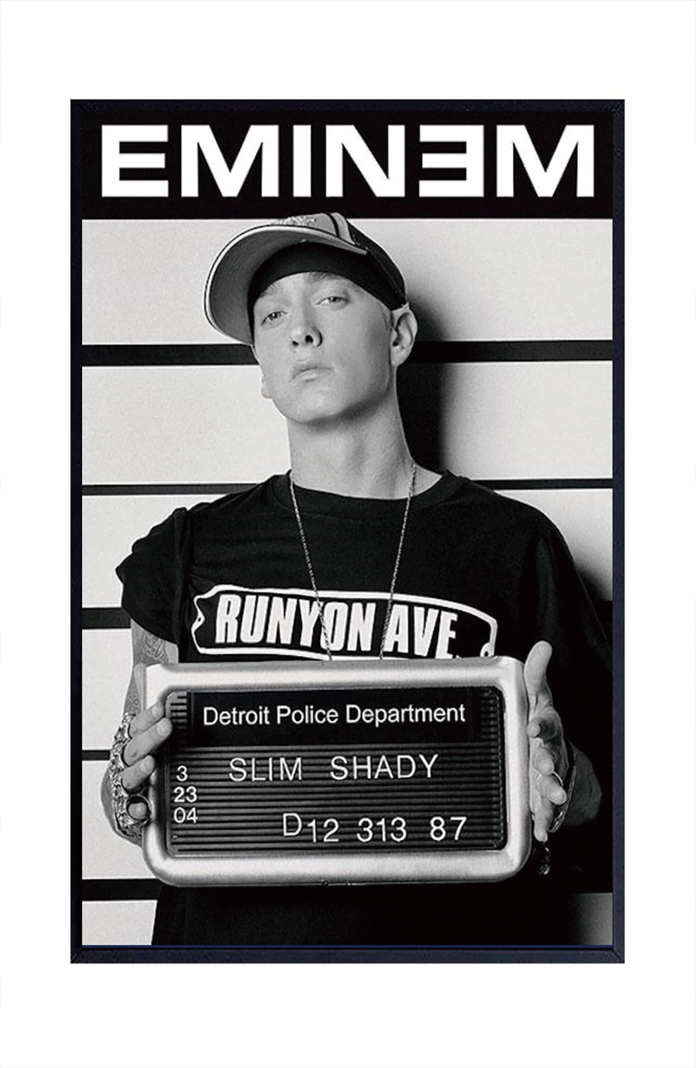 FatCat Wall Graphics Eminem (Mugshot) Poster Frameless Gift 12 x 18 inch(30cm x 46cm)-S-193