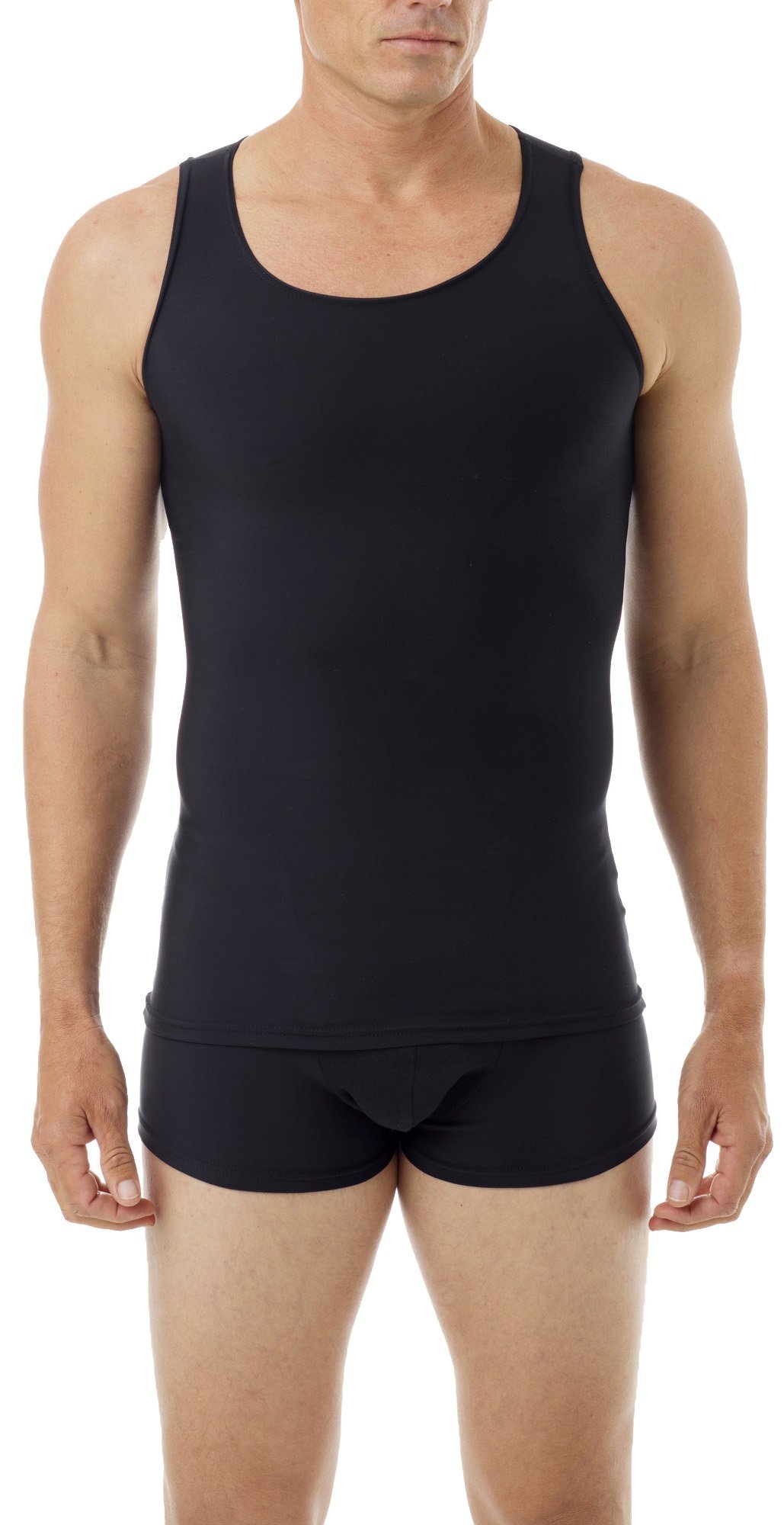 UnderworksMens Microfiber High Performance Compression Tank for Workouts, Sports Training and Shaping