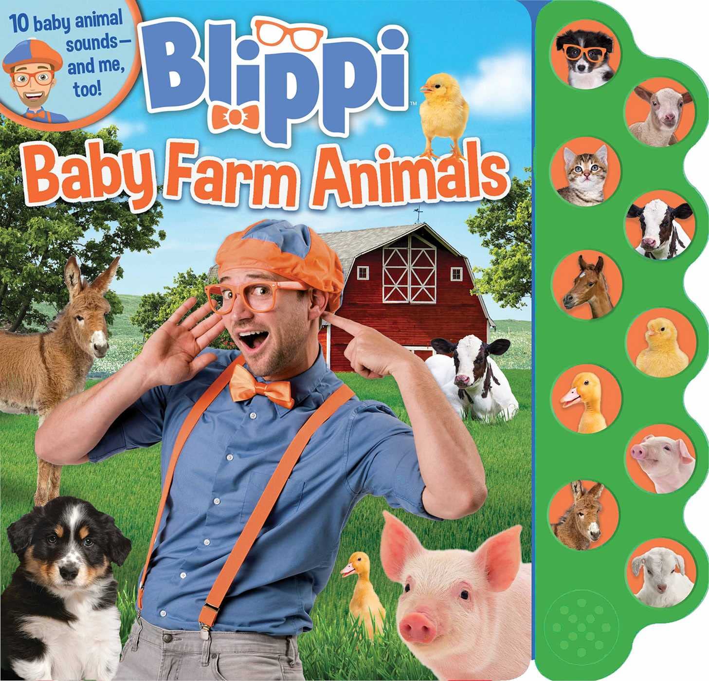 Blippi: Baby Farm Animals Board book – Sound Book, 9 February 2021