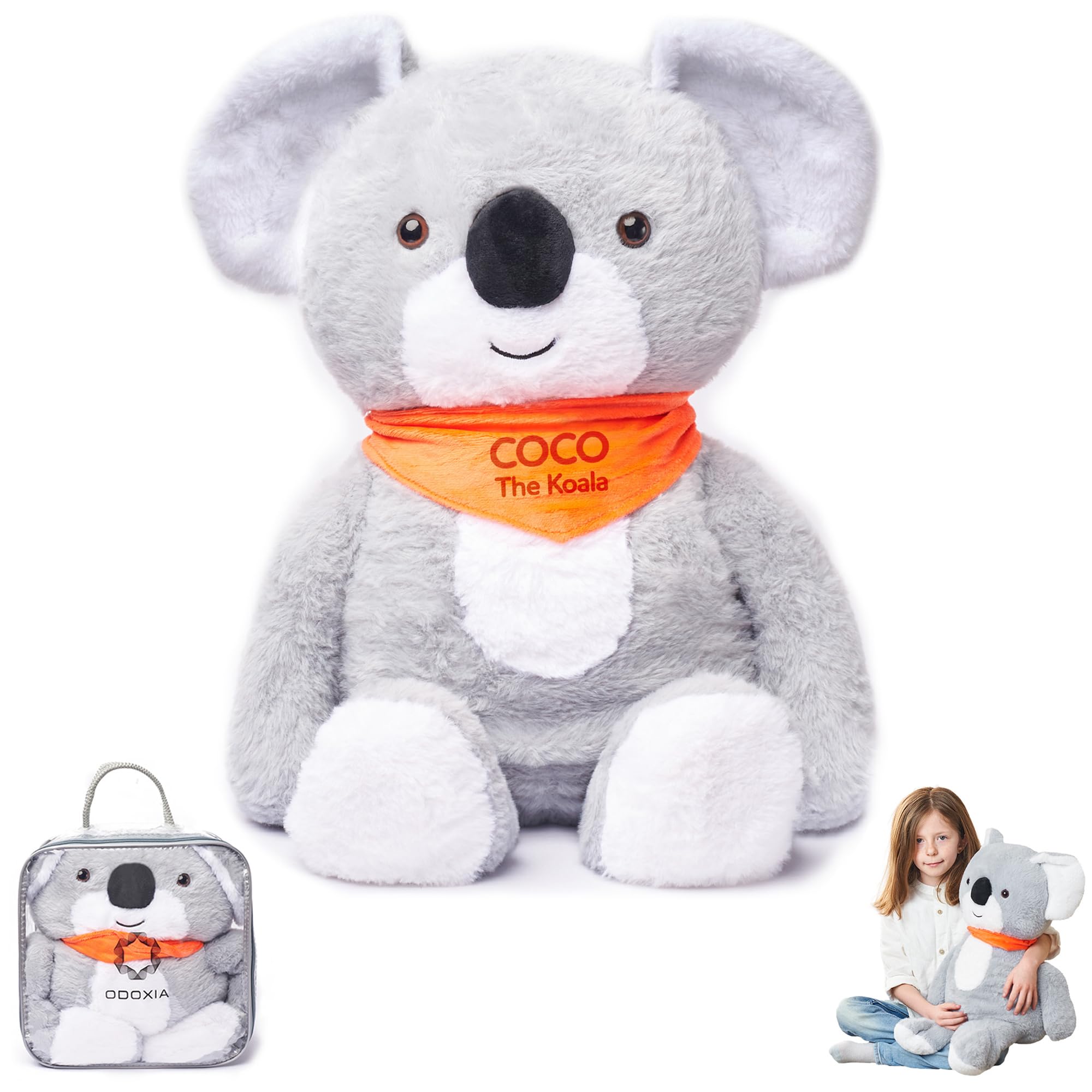 Weighted Stuffed Animals 2.3 Kg for Anxiety | Relief Anxiety Koala | Stuffed Weighted Plush Toy for Kids & Adults | Weighted Anxiety Teddy | Carrying Bag Included | Machine Washable Weighted Plushies