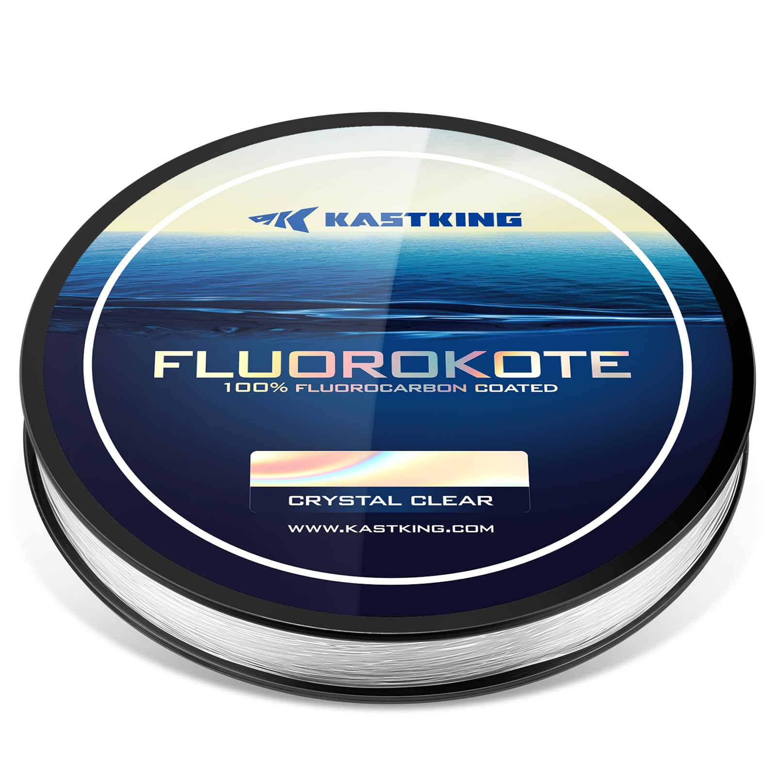 KastKing Fluorokote 100% Fluorocarbon Coated Fishing Line, Fluorocarbon Leader, Extreme Clarity,Fast Sinking,Shock Resistant, High Abrasion Resistance