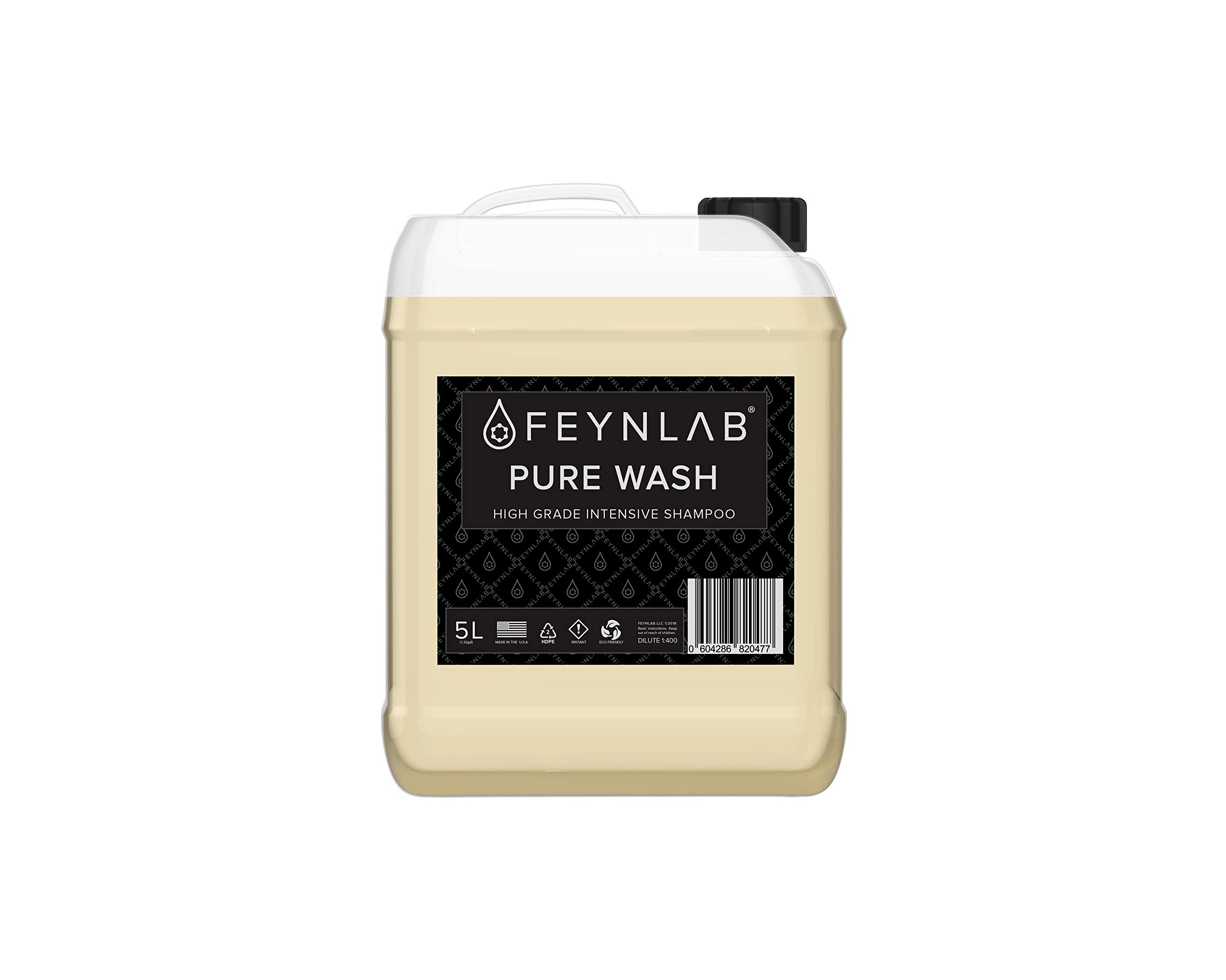 FEYNLABPure Wash Car Wash Shampoo 5L | Ultimate Car Detailing Car Wash Soap | Foaming Car Wash Soap for Effective Contaminant Removal | Safe on All Surfaces | Enhances Ceramic Coating Performance