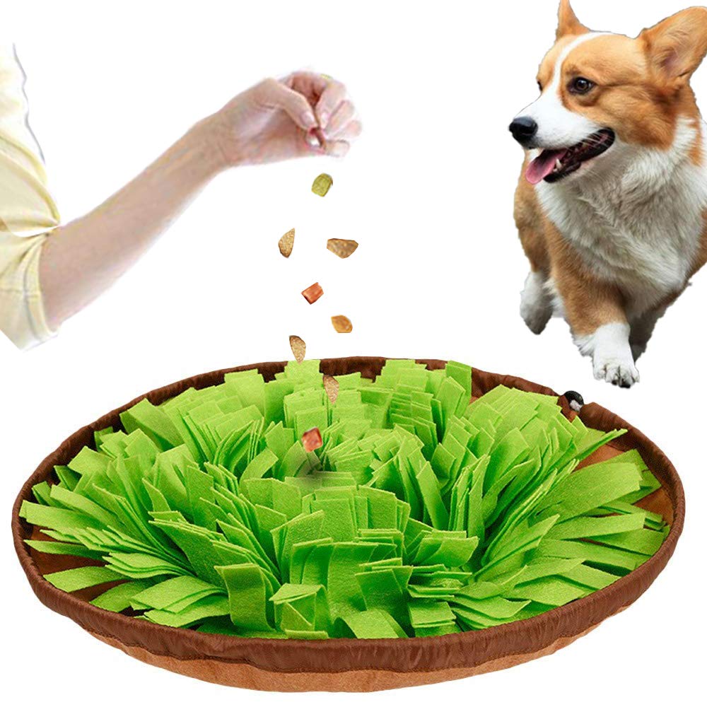 Dog Feeding Mats Snuffle Mats, Dog Training Mats Dog Puzzle Toys, Nosework Blanket Pet Snuffle Bowl Cat Snuffle Mat for Cats Dogs,Activity Fun Play Mat for Relieve Stress Restlessness