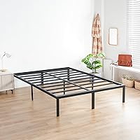 Deals on Olee Sleep 14 Inch Heavy Duty Steel Slat Platform Bed Frame King