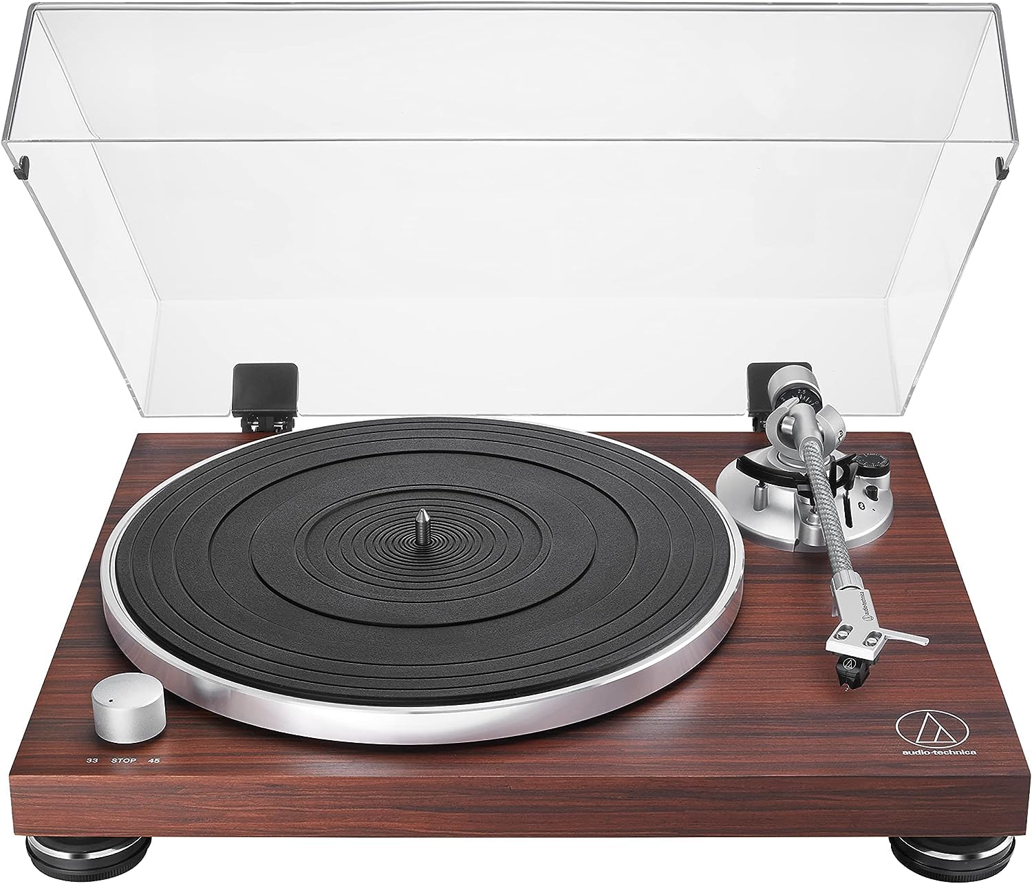 Audio-TechnicaLPW50BTRW Manual Belt-Drive Turntable (Wireless & Analogue) Rosewood