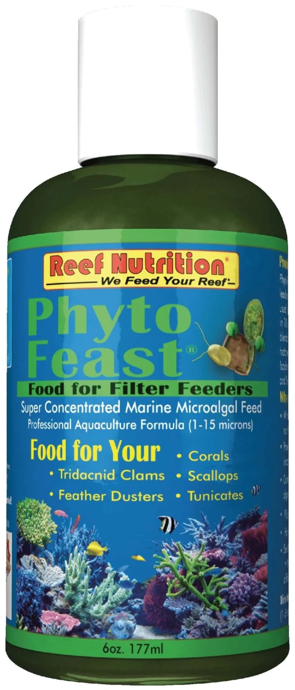 Reef Nutrition Phyto-Feast Concentrate Marine Phytoplankton 32 oz | Saltwater Aquarium Reef Coral Food