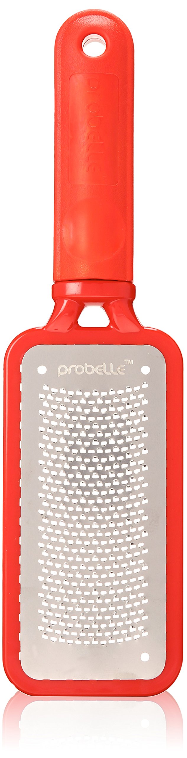 Probelle Metal Foot File Pedicure Rasp, Red, Full Size