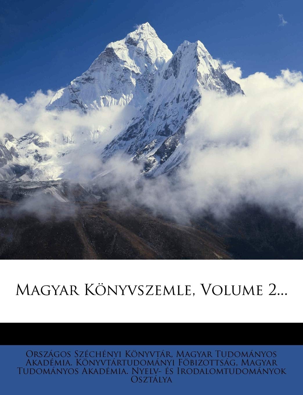 Magyar Konyvszemle, Volume 2...