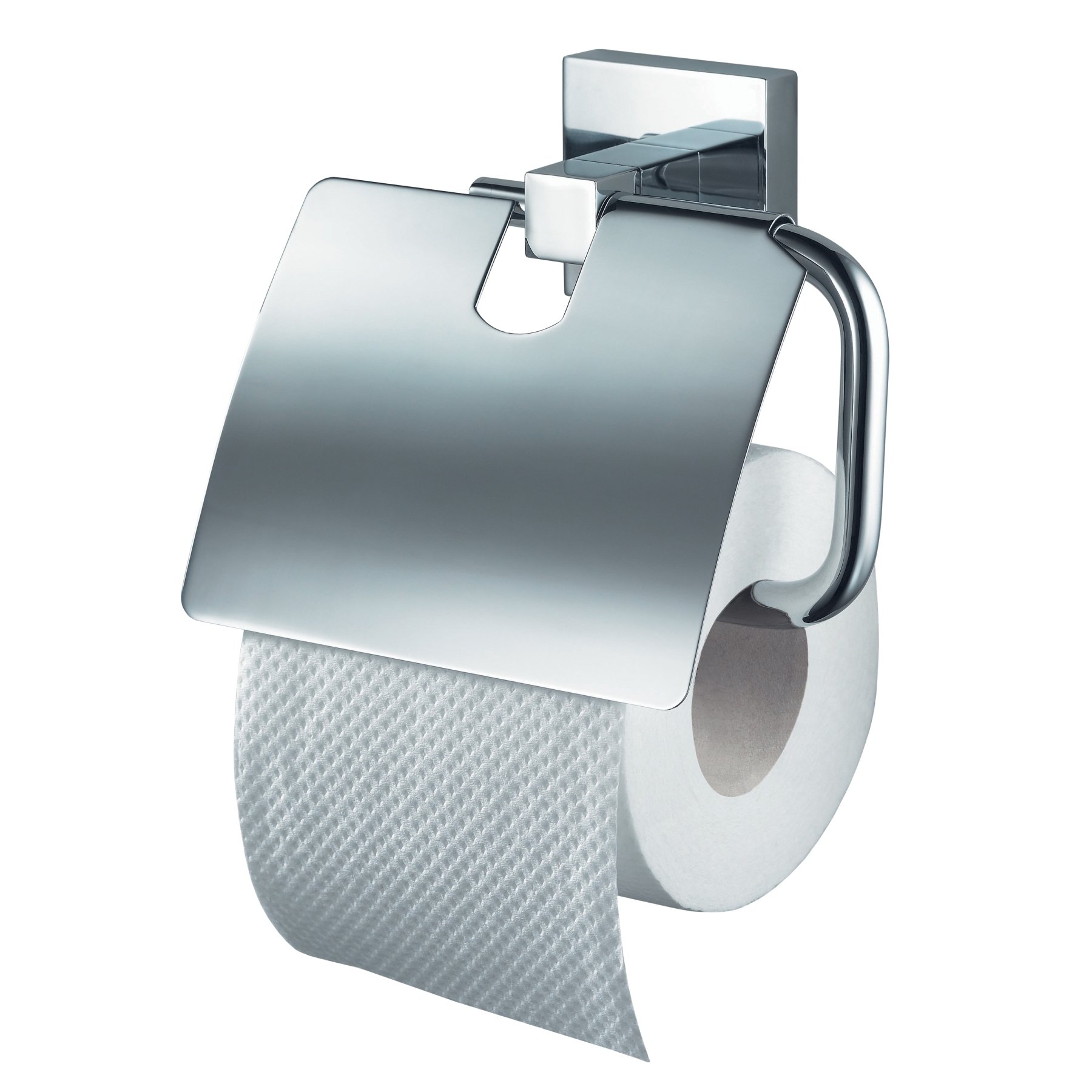 HacekaMezzo Chrome Toilet Paper Holder with Lid