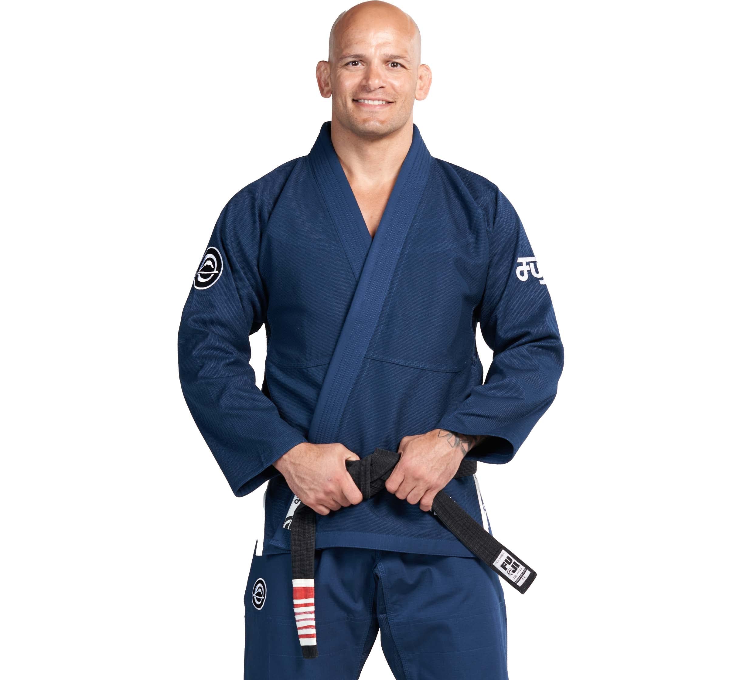 FUJIFlow-Tech Brazillian Jiu-Jitsu Gi; Lightweight BJJ Uniform Ultimate Breathability, Navy, A0