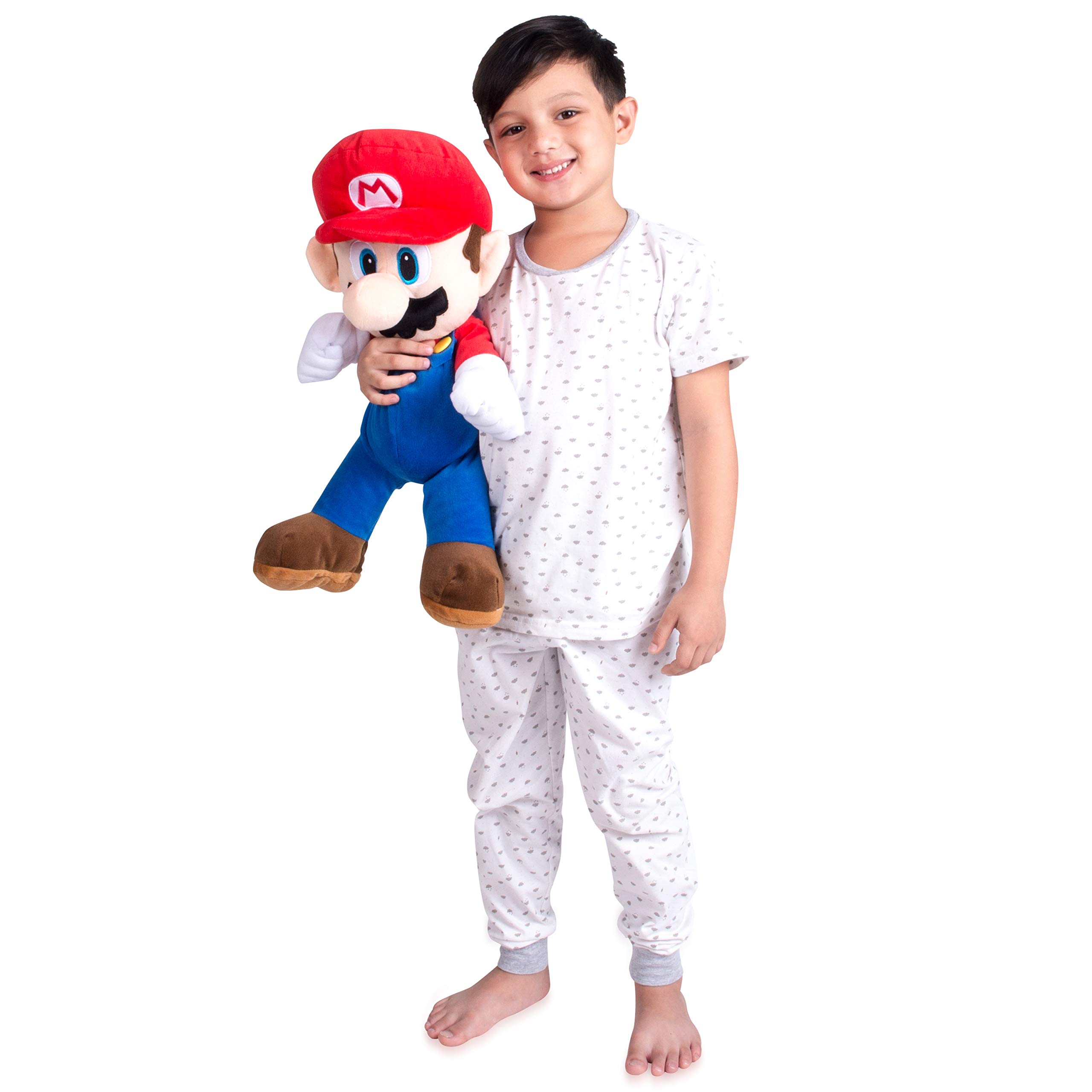 Franco Super Mario Kids Bedding Super Soft Plush Cuddle Pillow Buddy, One Size,