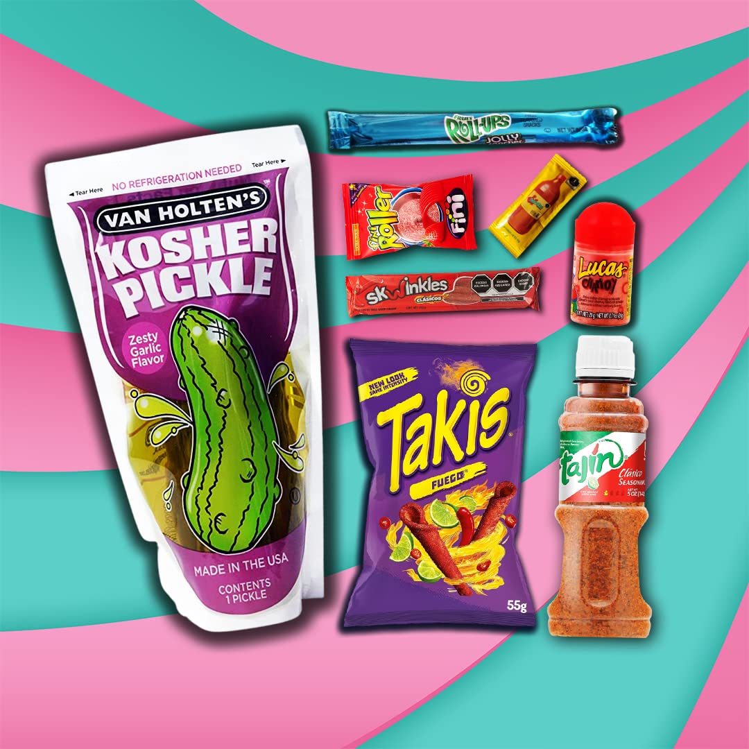 Buy Tubbees Mega Takis Chamoy Pickle Kit, Van Holten's Pickle and Fruit ...