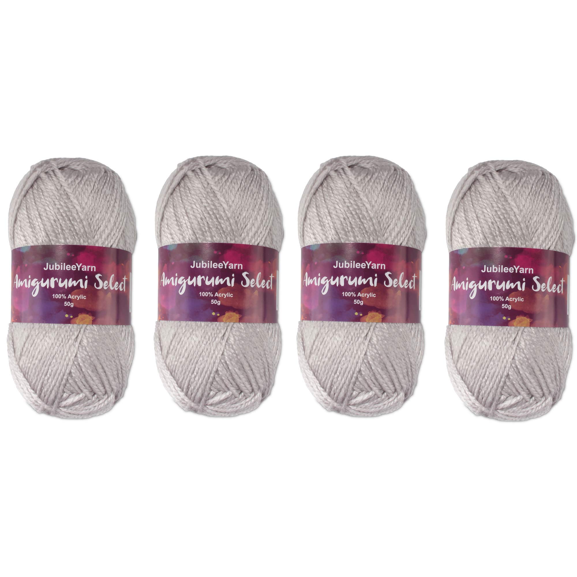 Amigurumi Select 100% Acrylic Craft Yarn - Crochet and Knitting Projects - Col 03 - Santolina - 4 x 50g Skeins Total 500 yds.