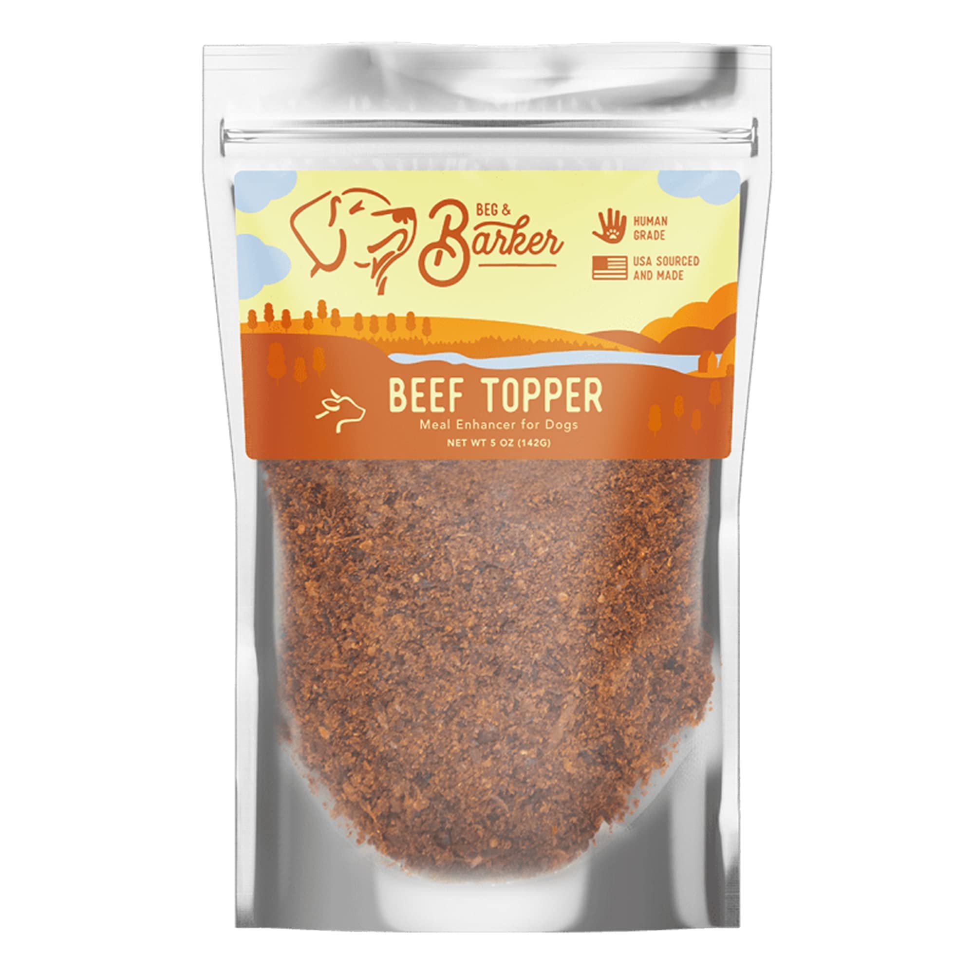 Beef Dog Food Topper (5 oz, Pack of 1) - Premium Meal Mixers for Dogs - Healthy Dog Food Topper - All Natural, Dog Food Seasoning - High Protein Beef Dog Food Toppers