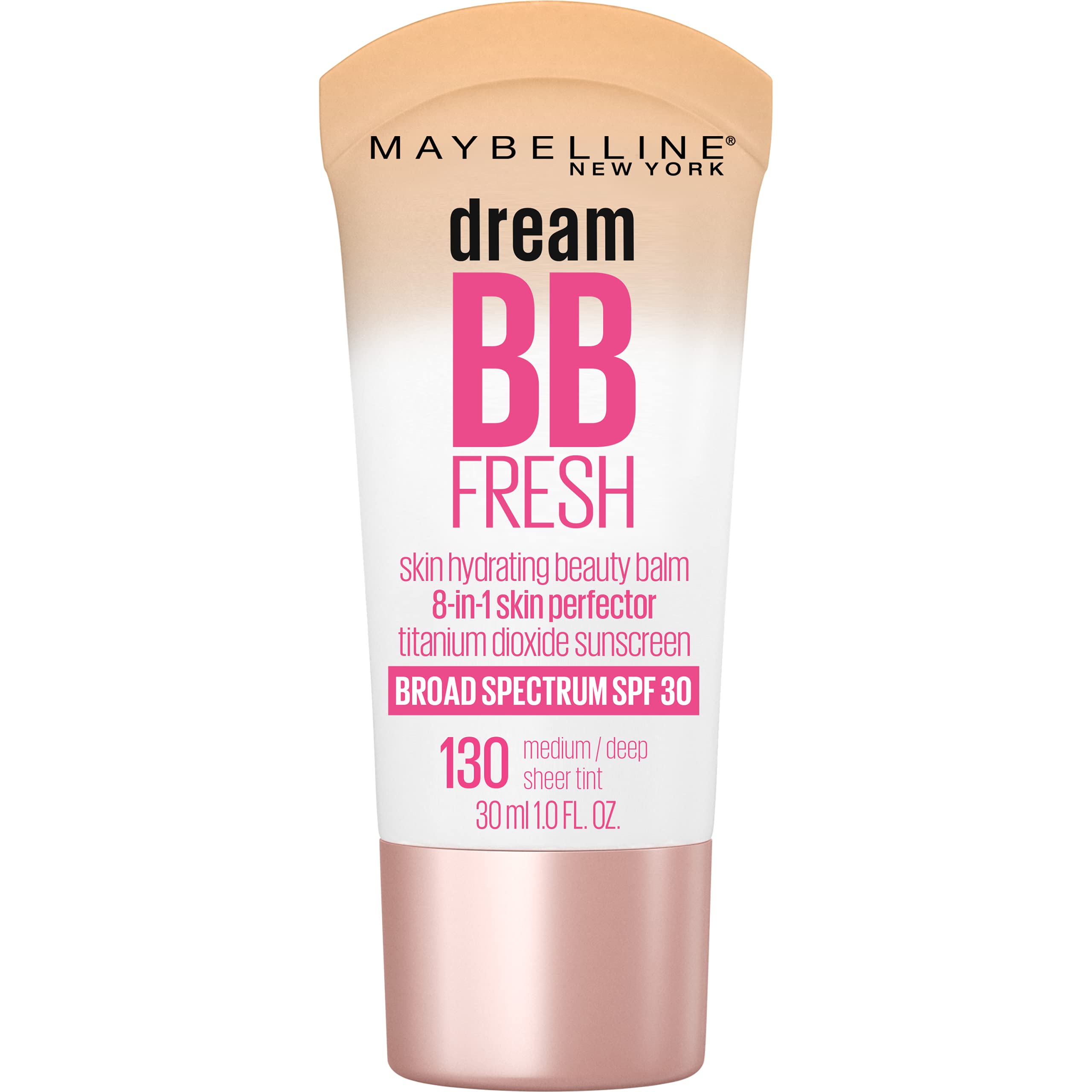 Maybelline New York Dream Fresh Bb Cream, 1 Fluid Ounce (Medium/Deep)