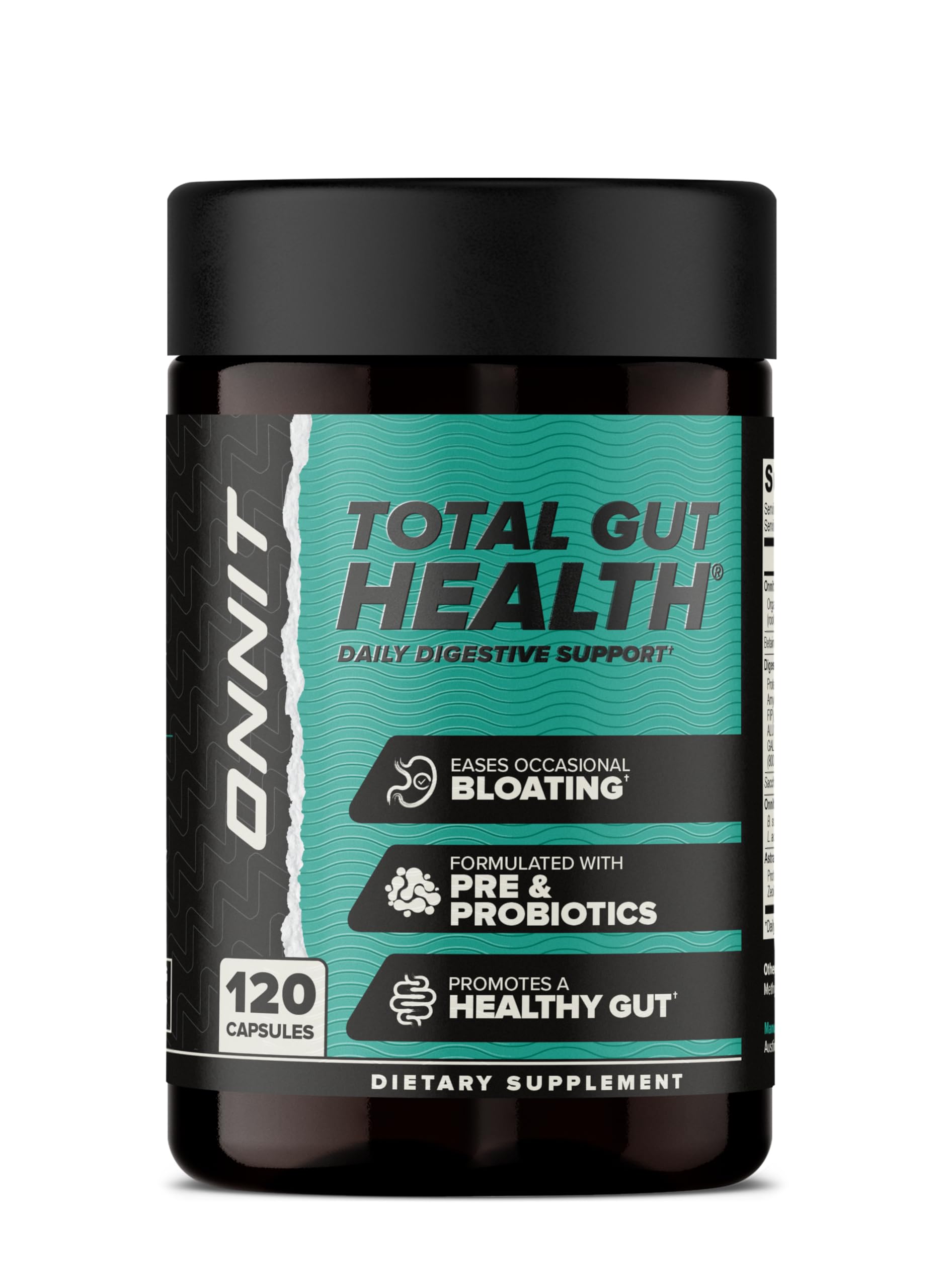 ONNITTotal Gut Health - Daily Digestive Support with Probiotics (120ct)