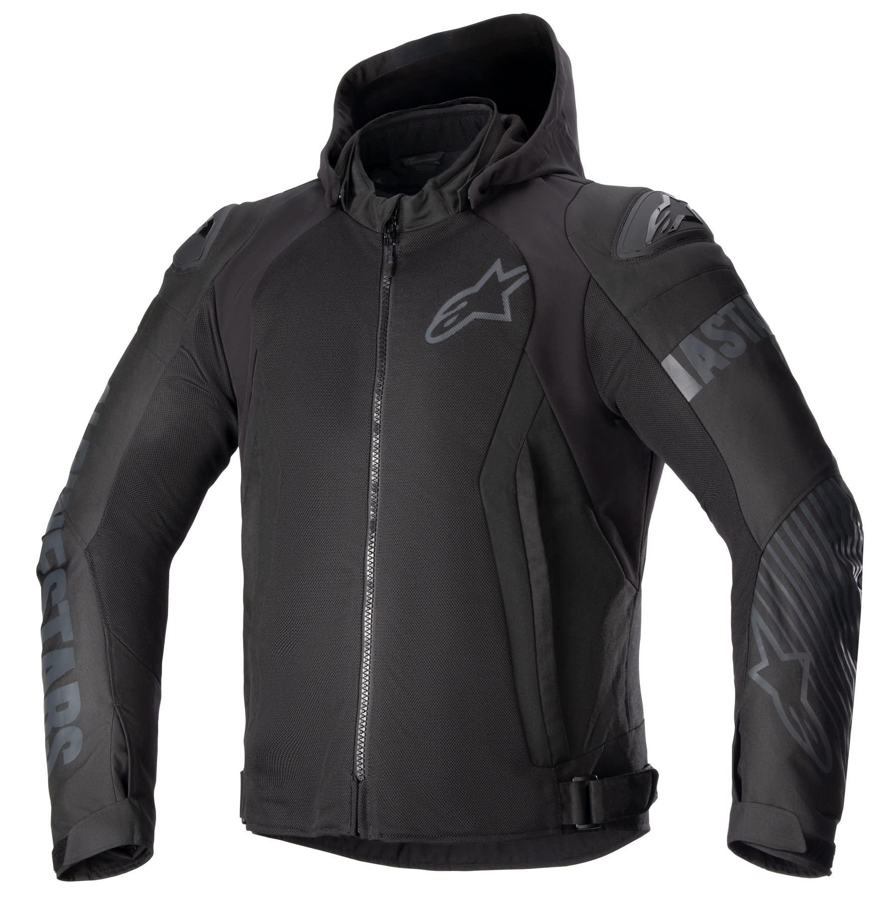 Alpinestars Zaca Air Mens Textile Motorcycle Jacket Black/Black LG