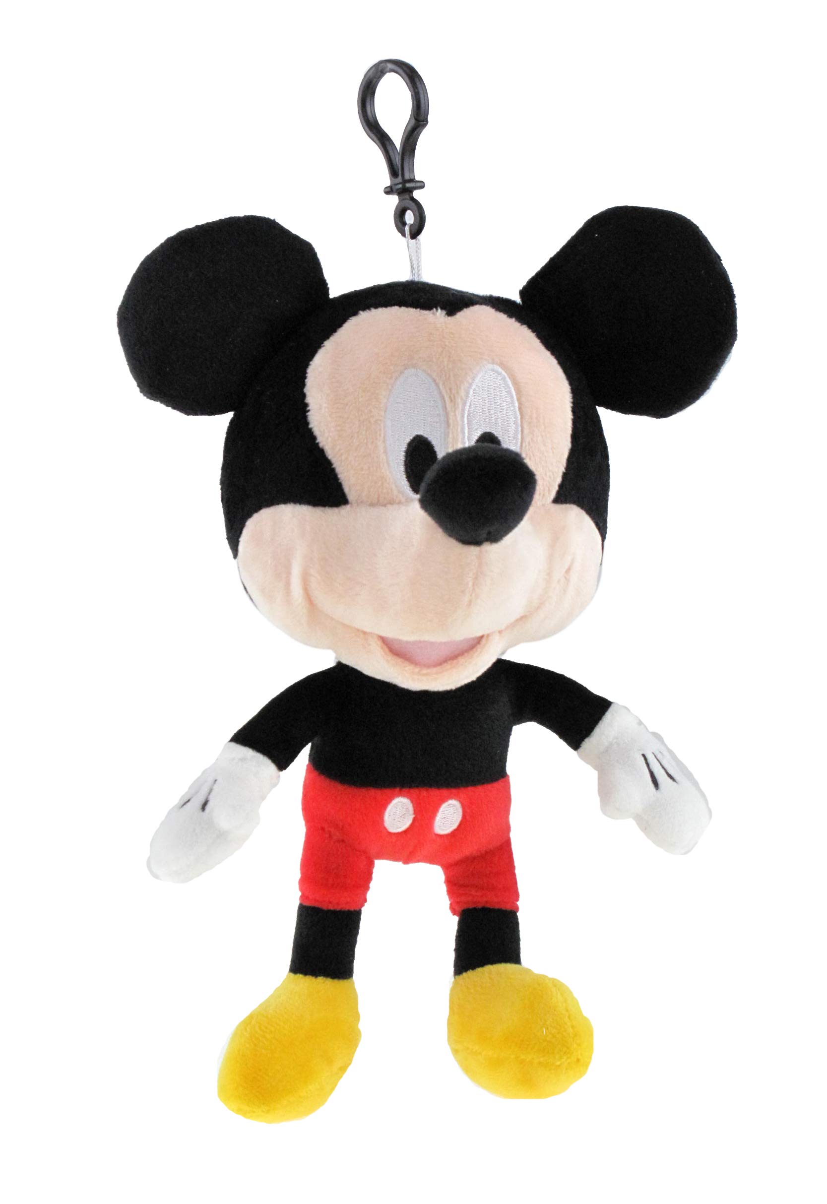 KBNL Licensed Plush Keychain Assorted- Mickey, Minnie, Lilo and Stitch, Sally, Winnie The Pooh, Jack & Eeyore (Mickey)