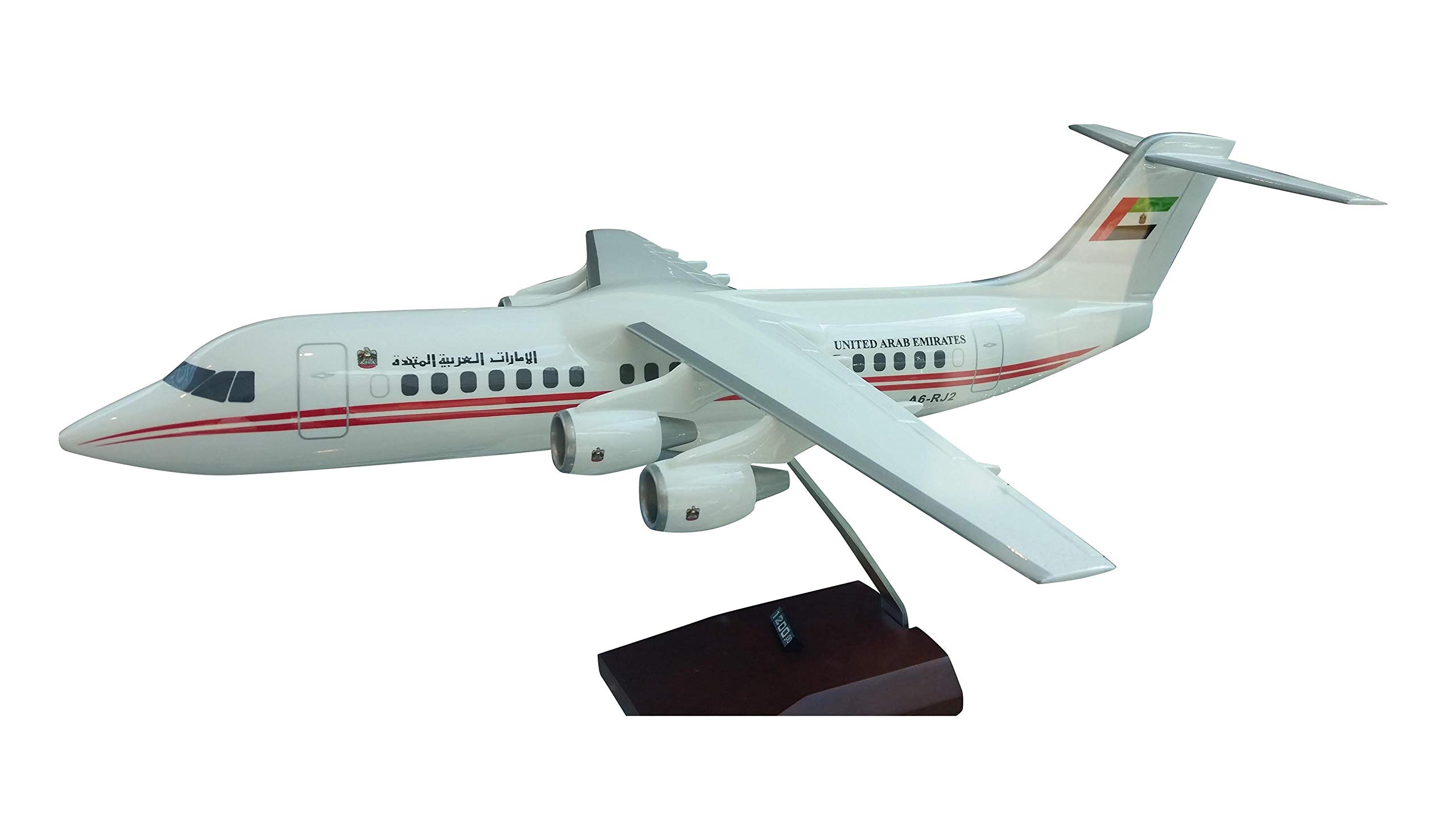 AVRO RJ100 UAE Aircraft Model Material: Resin