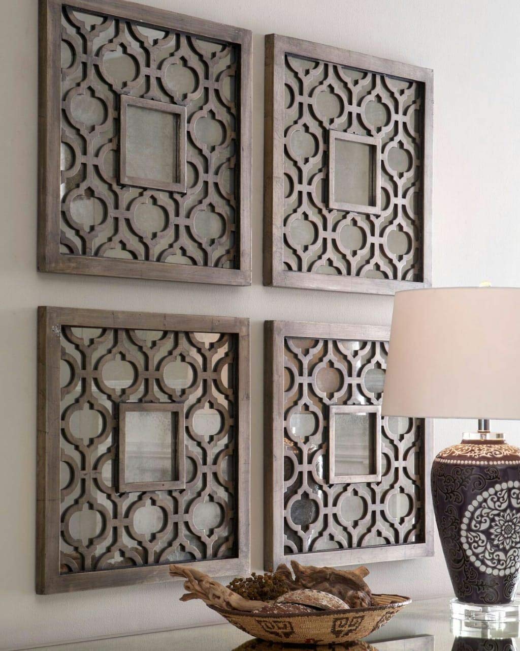 Decorative Wooden Wall Panel Hanging (38 x38 x1 cm)