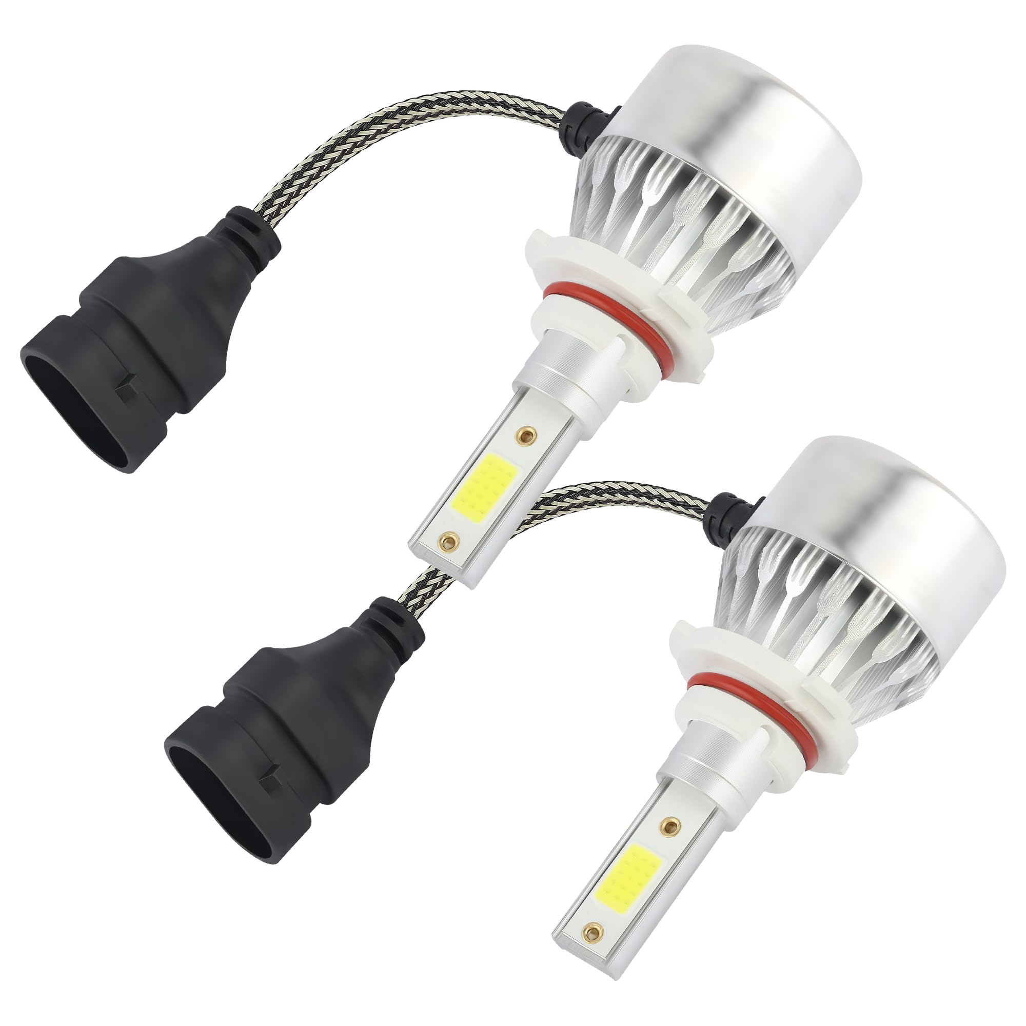 2PCS 9005/HB3 LED Bulbs for Automotive,12V Super Bright Car LED Light Bulbs,Universal 3000LM 6000K LED High Beam and Low Beam Car Accessories for Most Cars Trucks SUVs (9005/HB3)