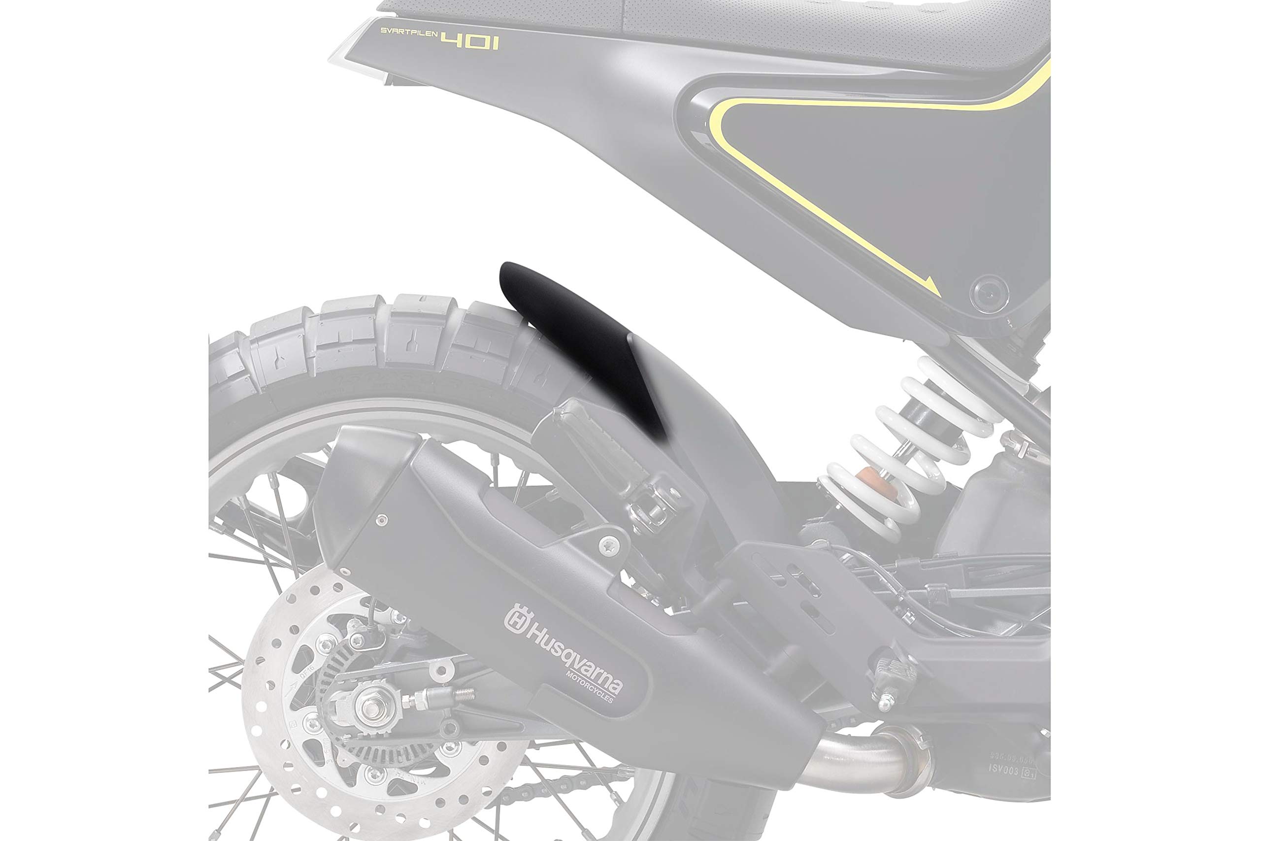 PuigRear Fender Extension 3676J for Husqvarna Svartpilen 401 17'-19', Husqvarna Vitpilen 401 17'-19'