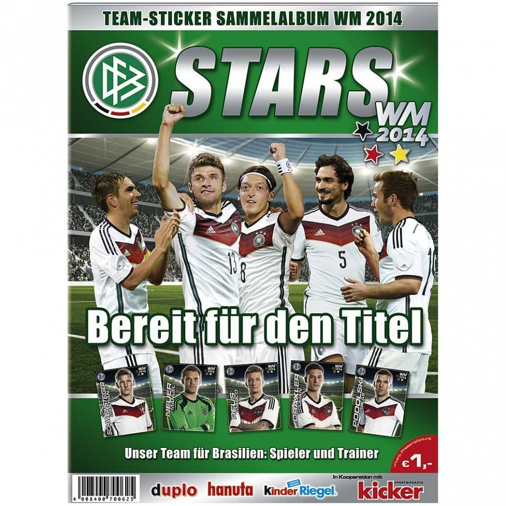 DFB Team Sticker Scrapbook World Cup 2014