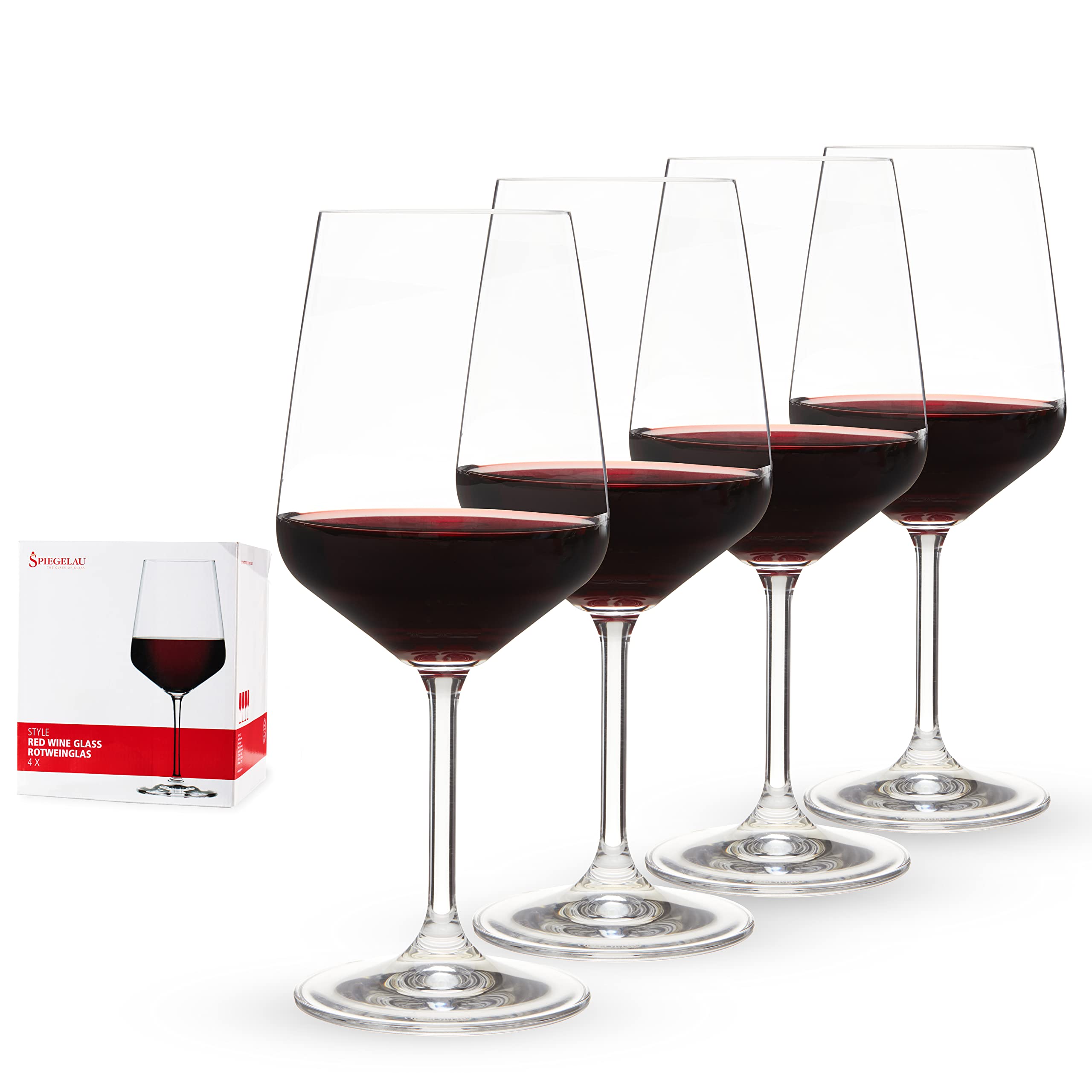 Spiegelau Style Series Red Wine Glasses - (Set of 4, 22.2 oz. capacity each)