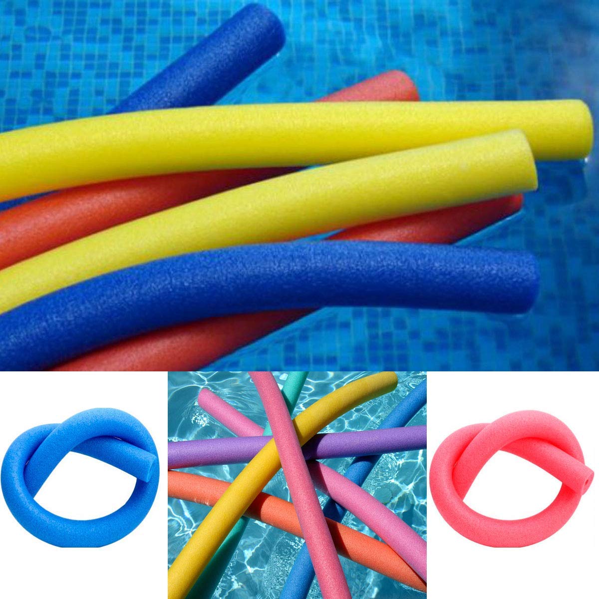 Fineway Set of 2 Swimming Pool Noodle Float Aid Woggle Logs Noodles Water Flexible Wet Swim- Strong and Flexible