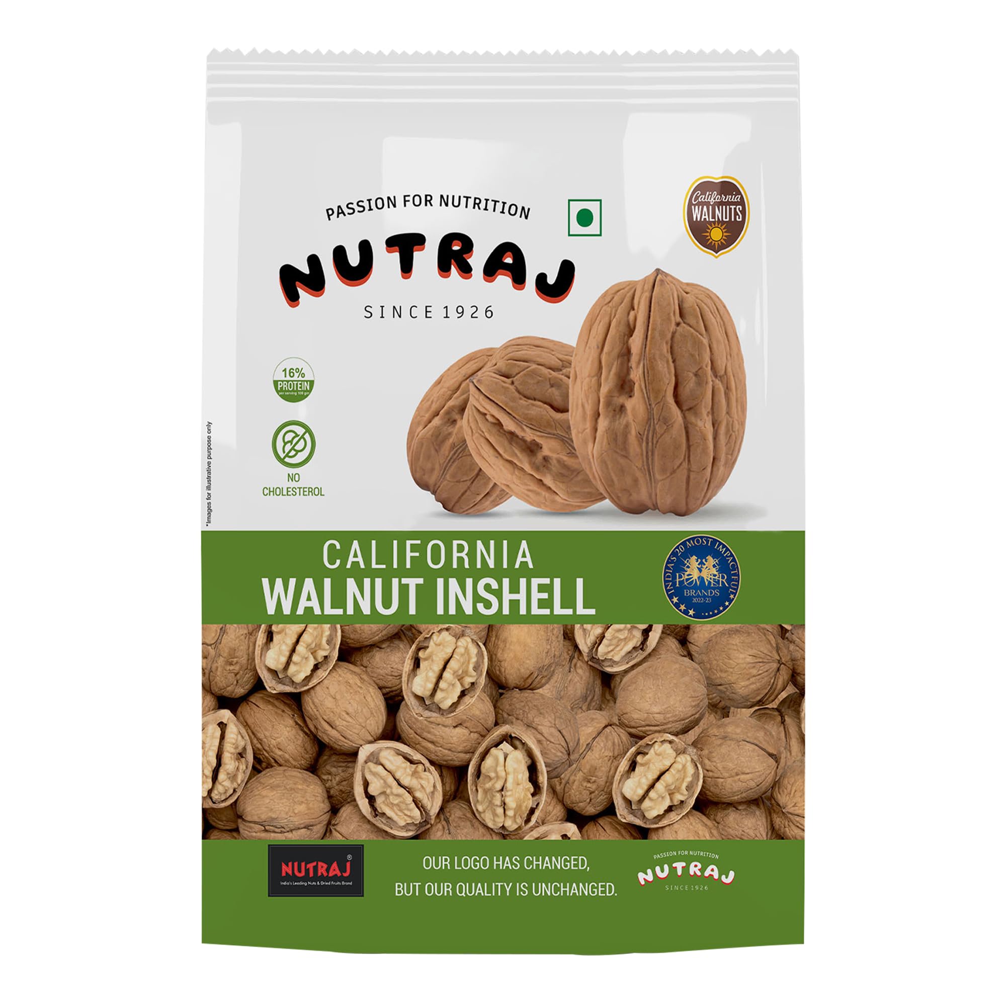 Nutraj California Walnut Inshell Whole 1Kg Pouch|Akhrot|Dry Fruits & Nuts|Grocery