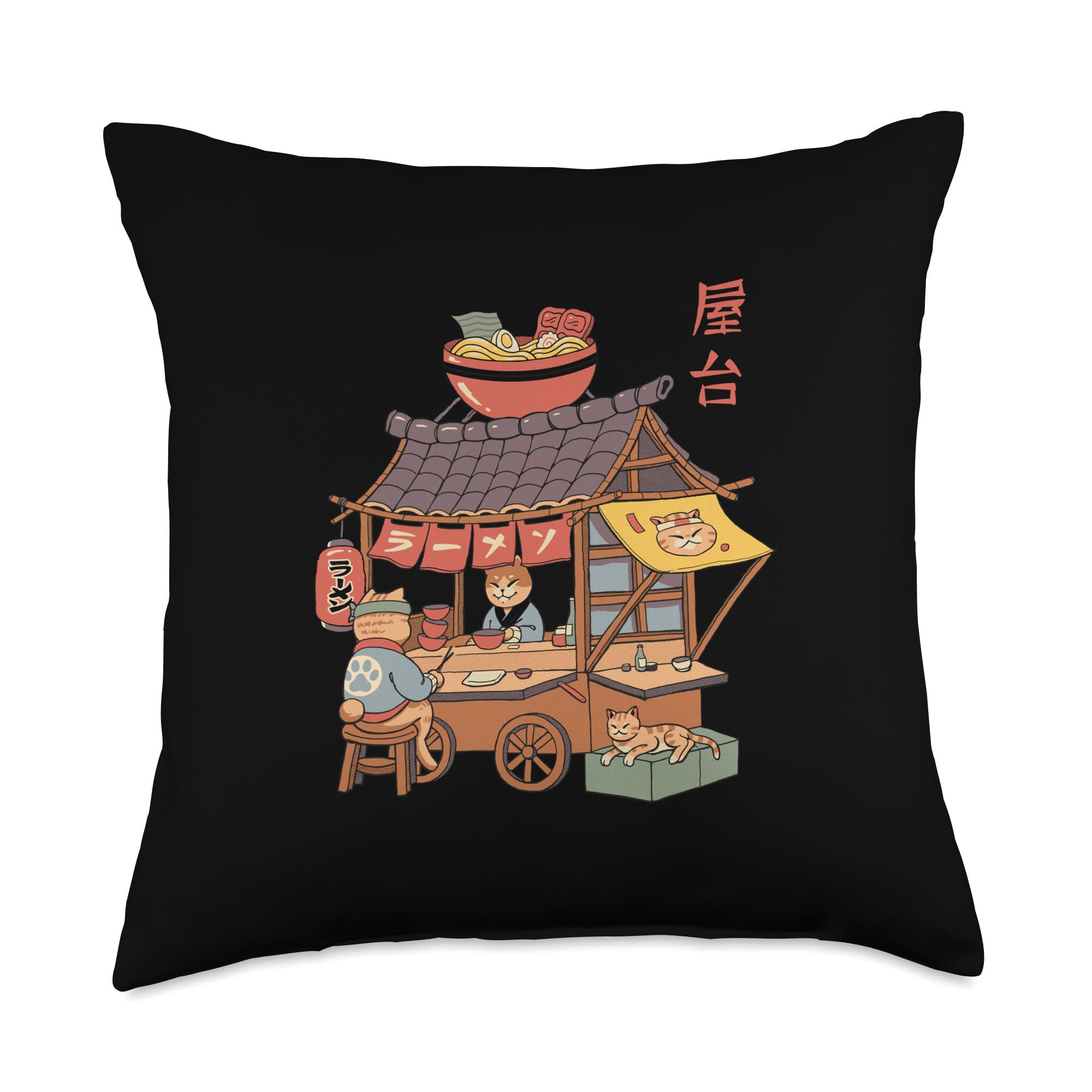 Yatai Ramen Throw Pillow